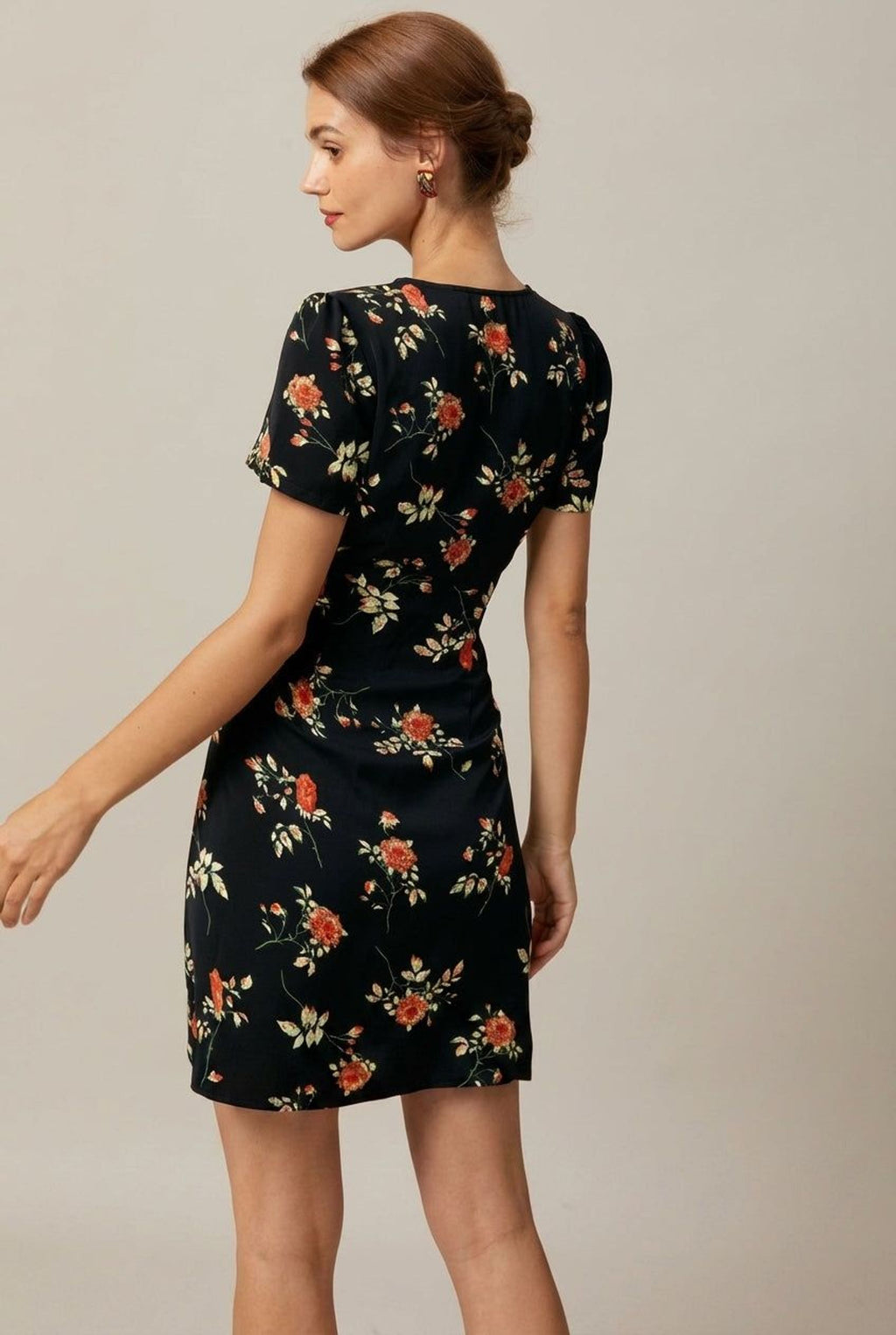 Isabelle Varn | Women's Floral Button-Up Mini Dress