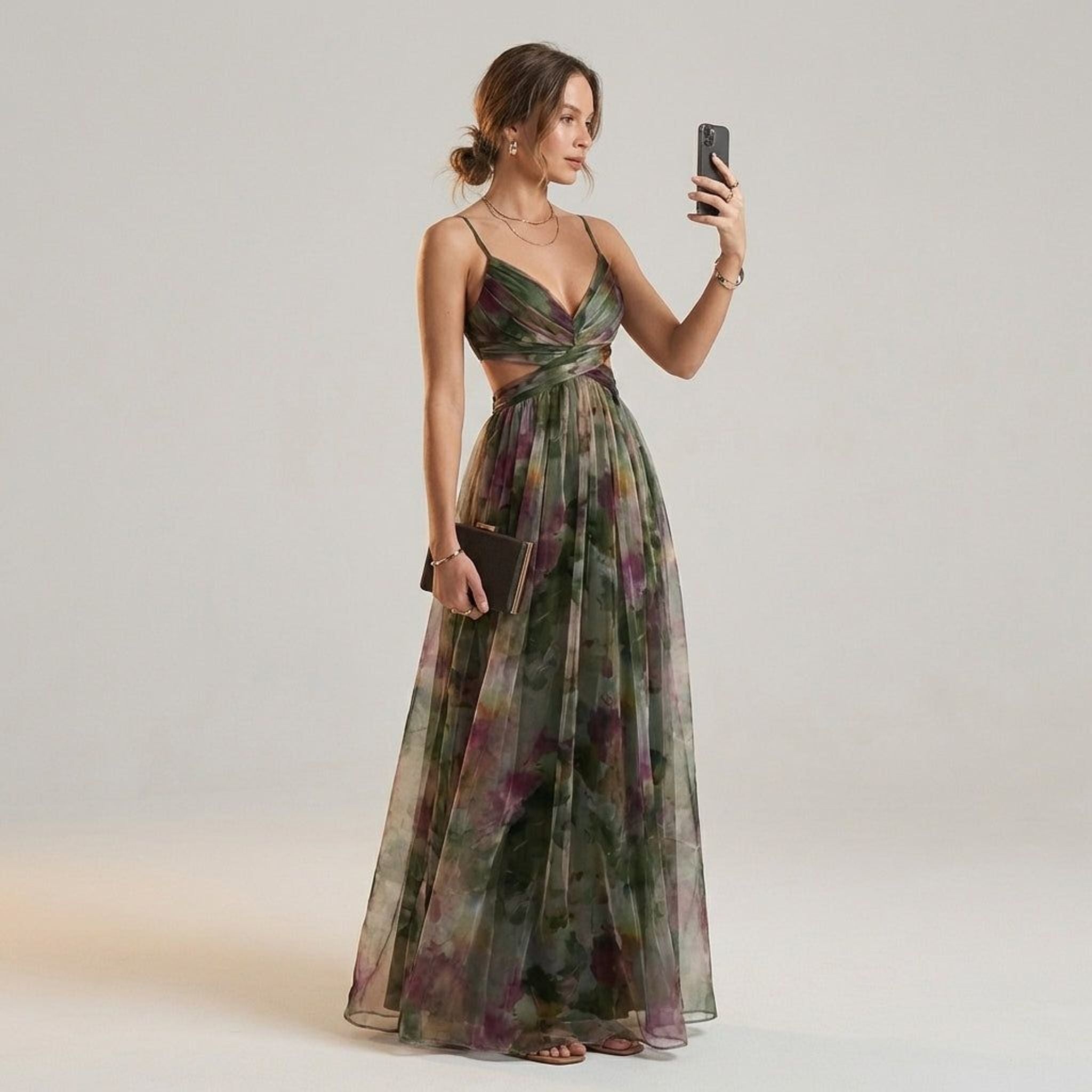 Elodie Voss | Women's Lightweight Floral Maxi Dress