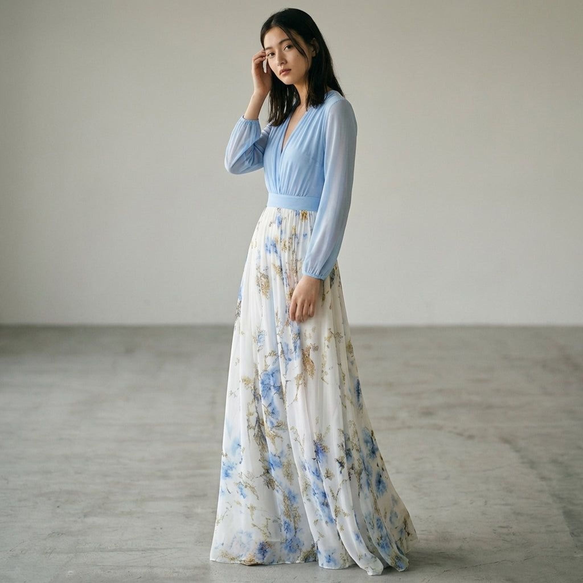 Elena Faye | Women's Sleeveless Floral Maxi Dress