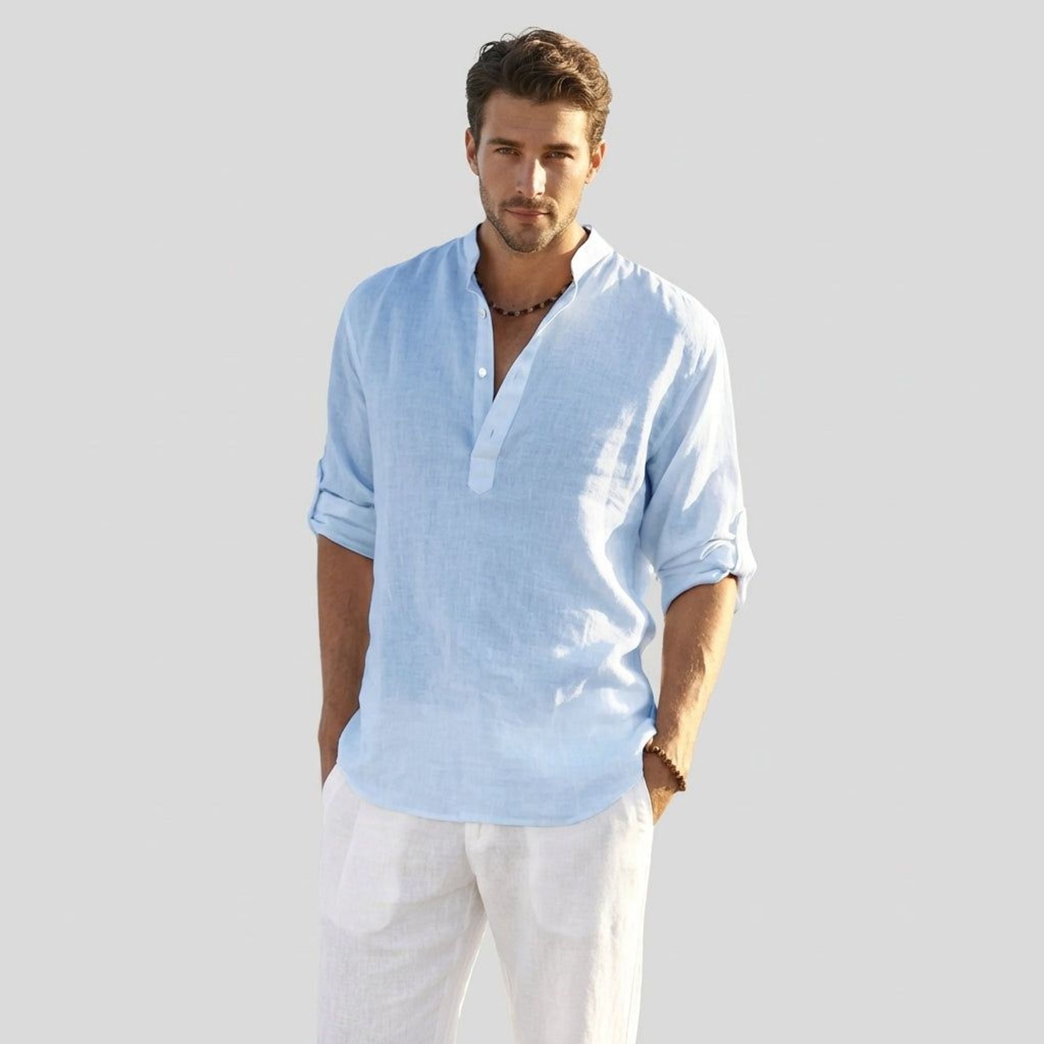 Lucien Kress | Men's Lightweight Breathable Dress Shirt