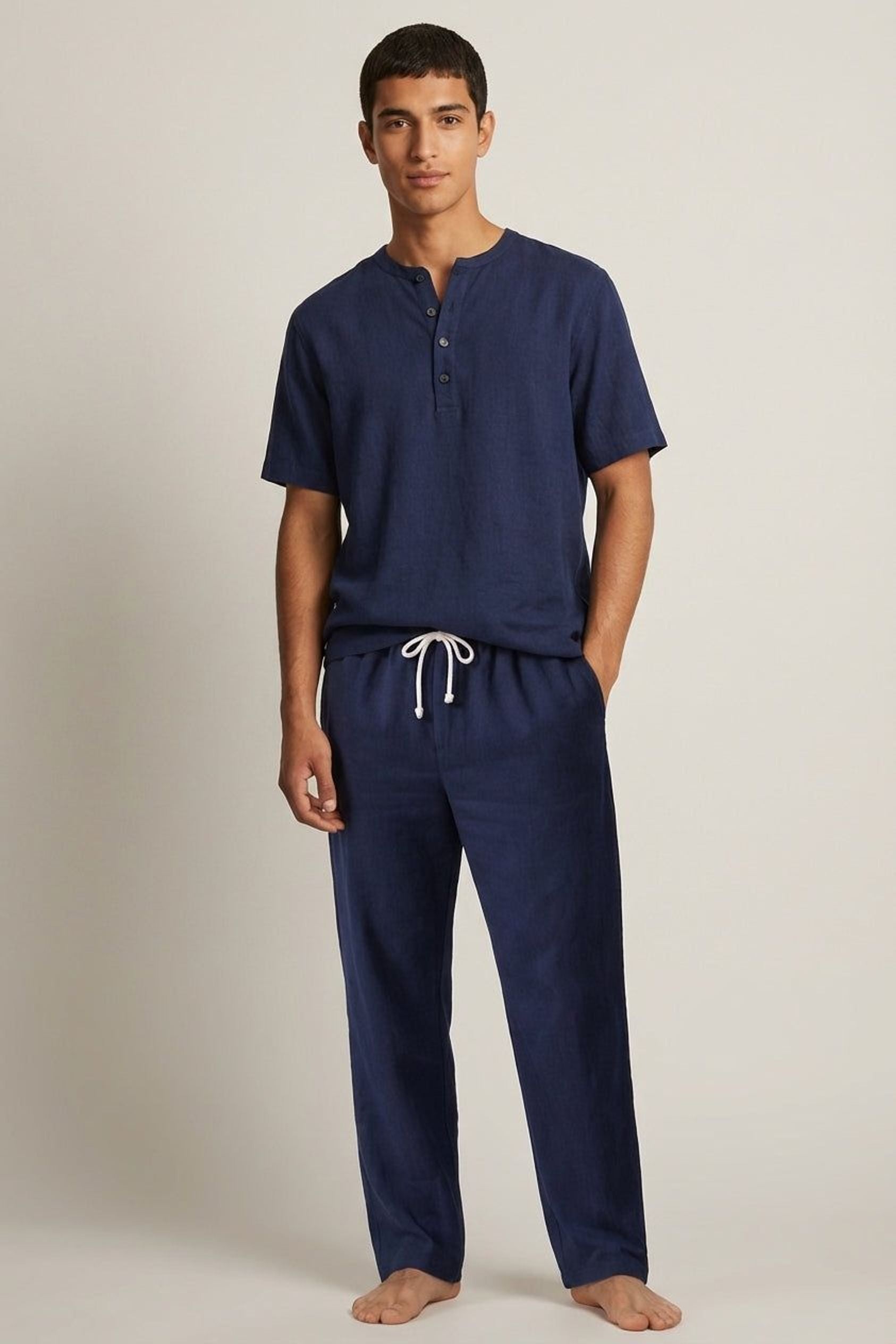Léo Brisk | Men's Cotton Linen Casual Outfit