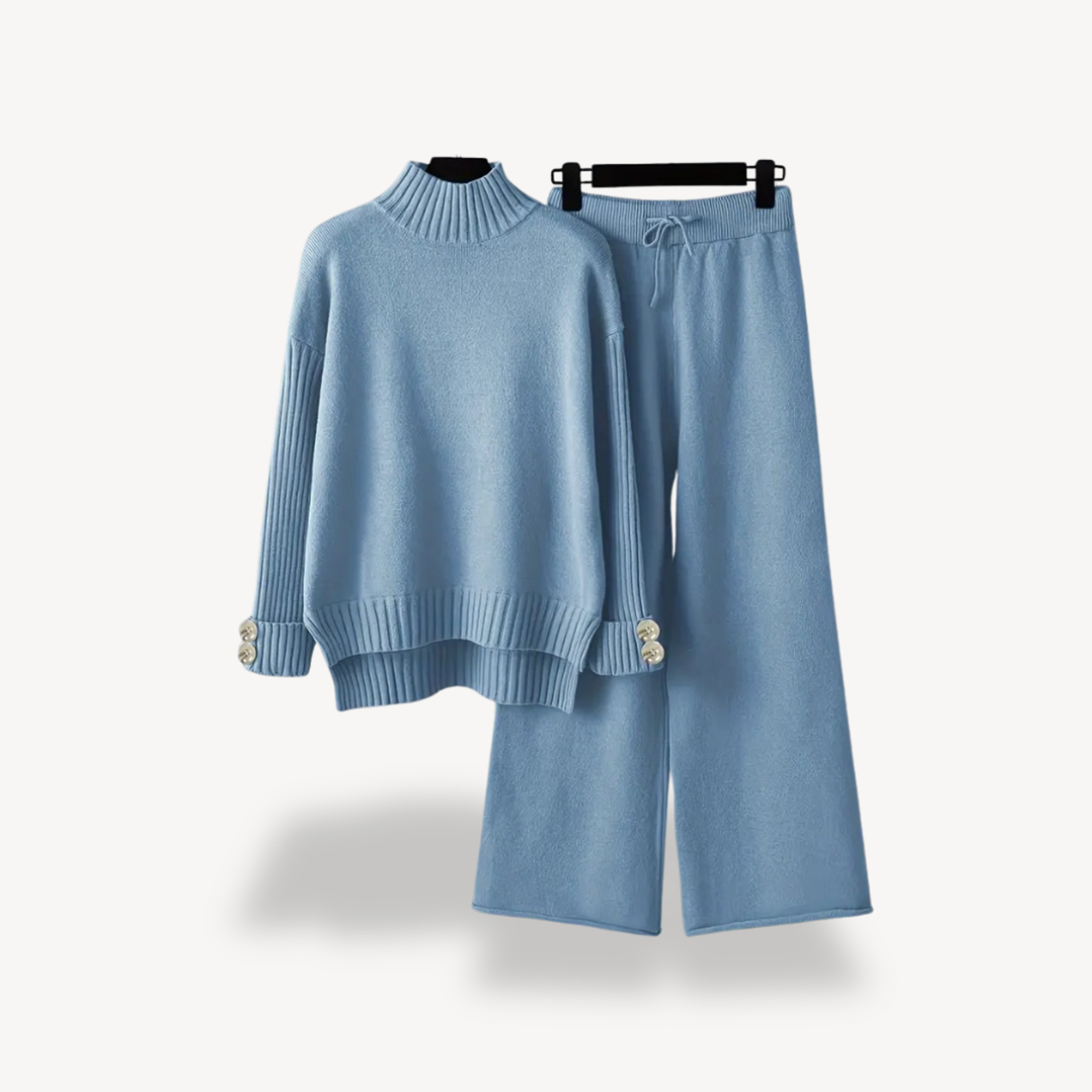 Elodie Varn | Women's Knit Turtleneck Lounge Set