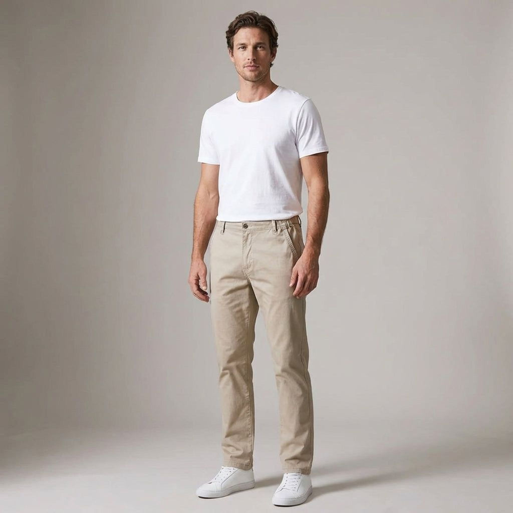 Luca Brix | Men's Elastic Waist Casual Shorts