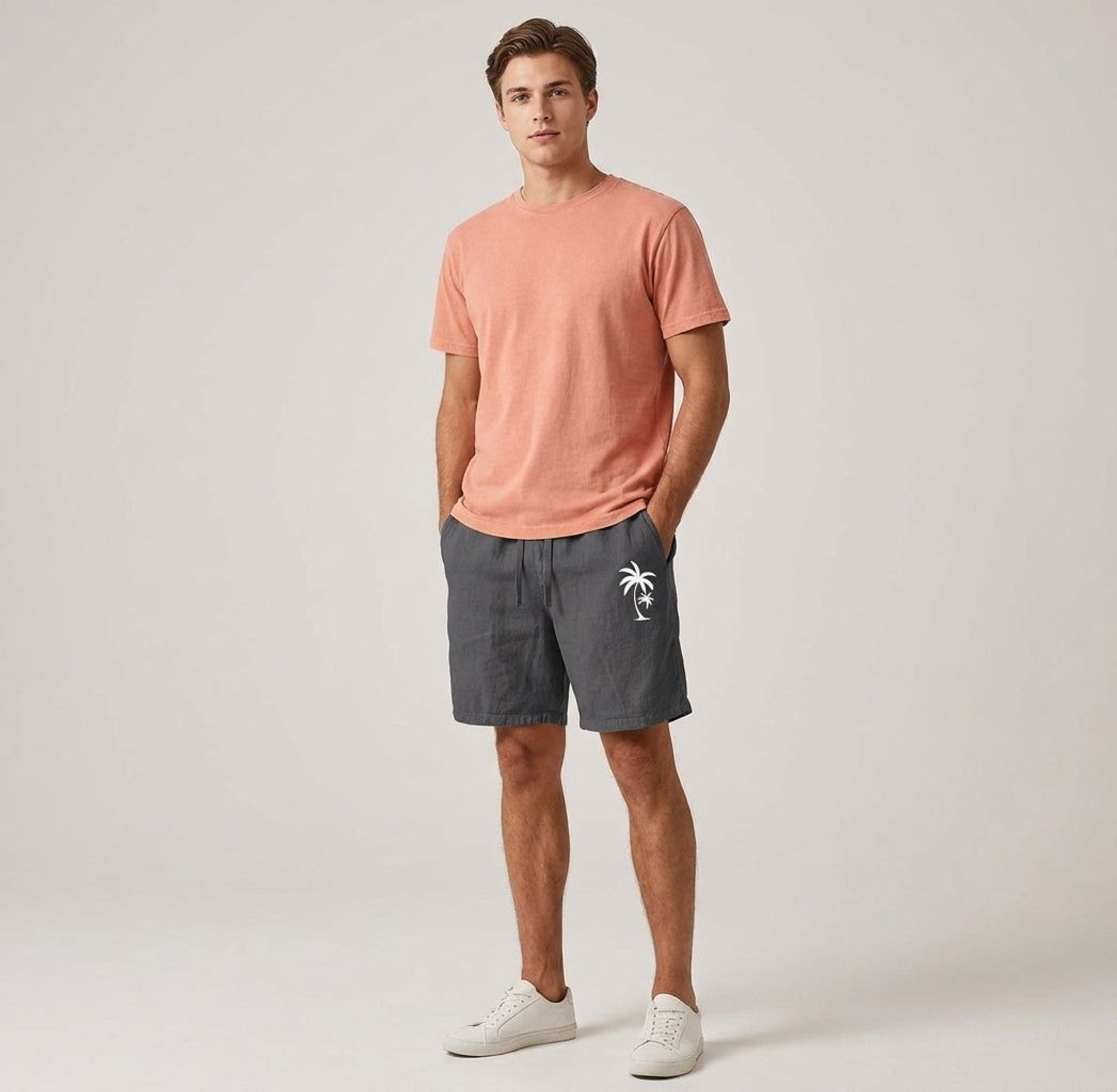 Léonie Voss | Women's Casual Summer Shorts with Embroidery