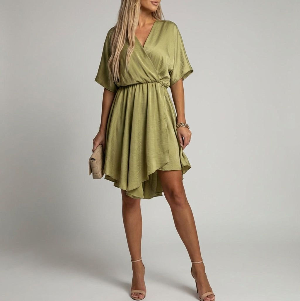 Léonie Faye | Women's Lightweight Wrap Dress in Elegant Colors