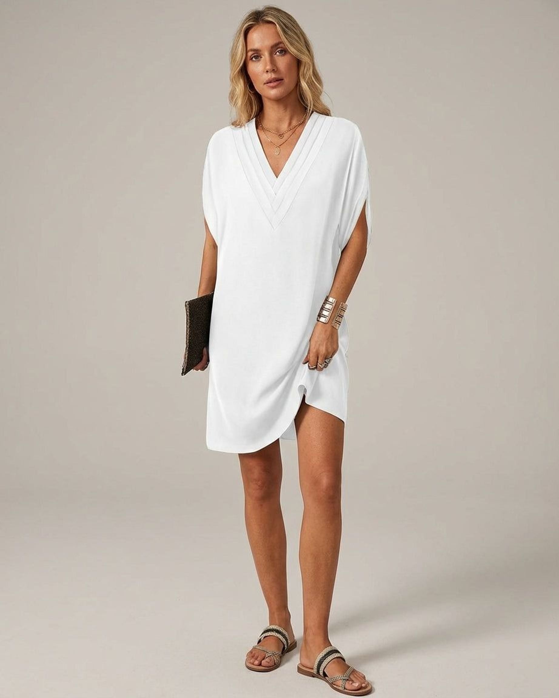 Amélie Vant | Women's Elegant Split Sleeve Dress