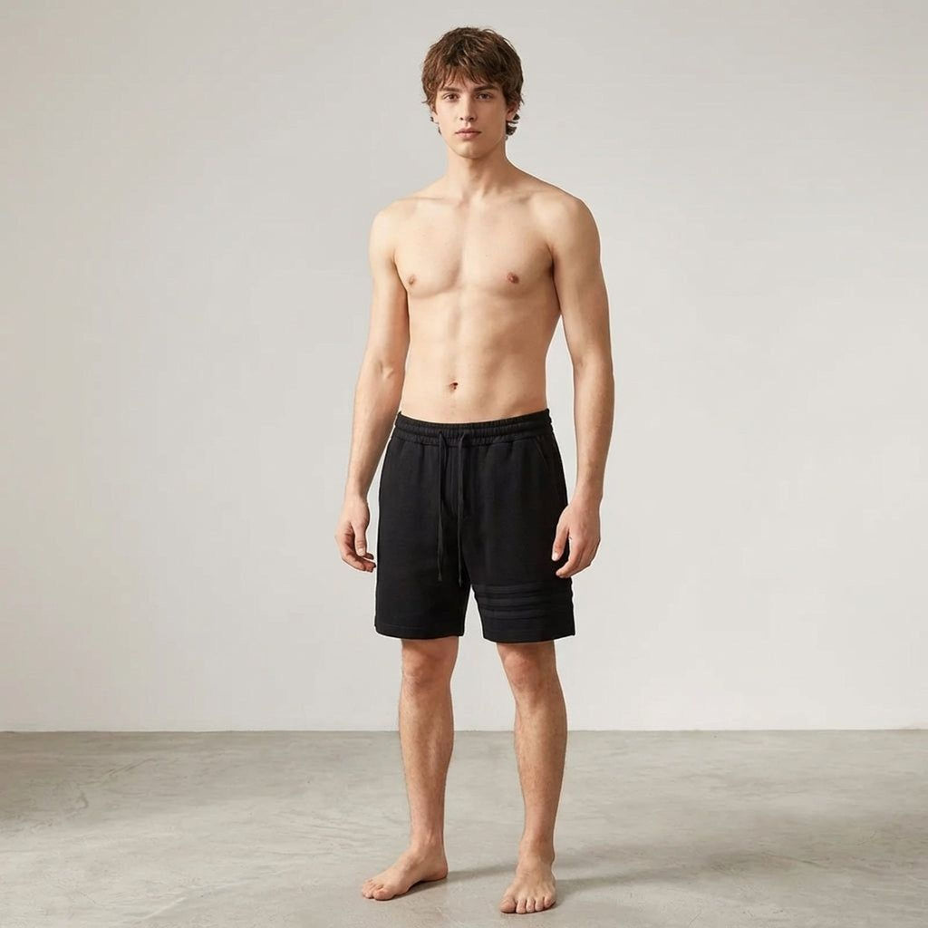 Lucien Brant | Men's Relaxed Fit Cotton Stripe Shorts