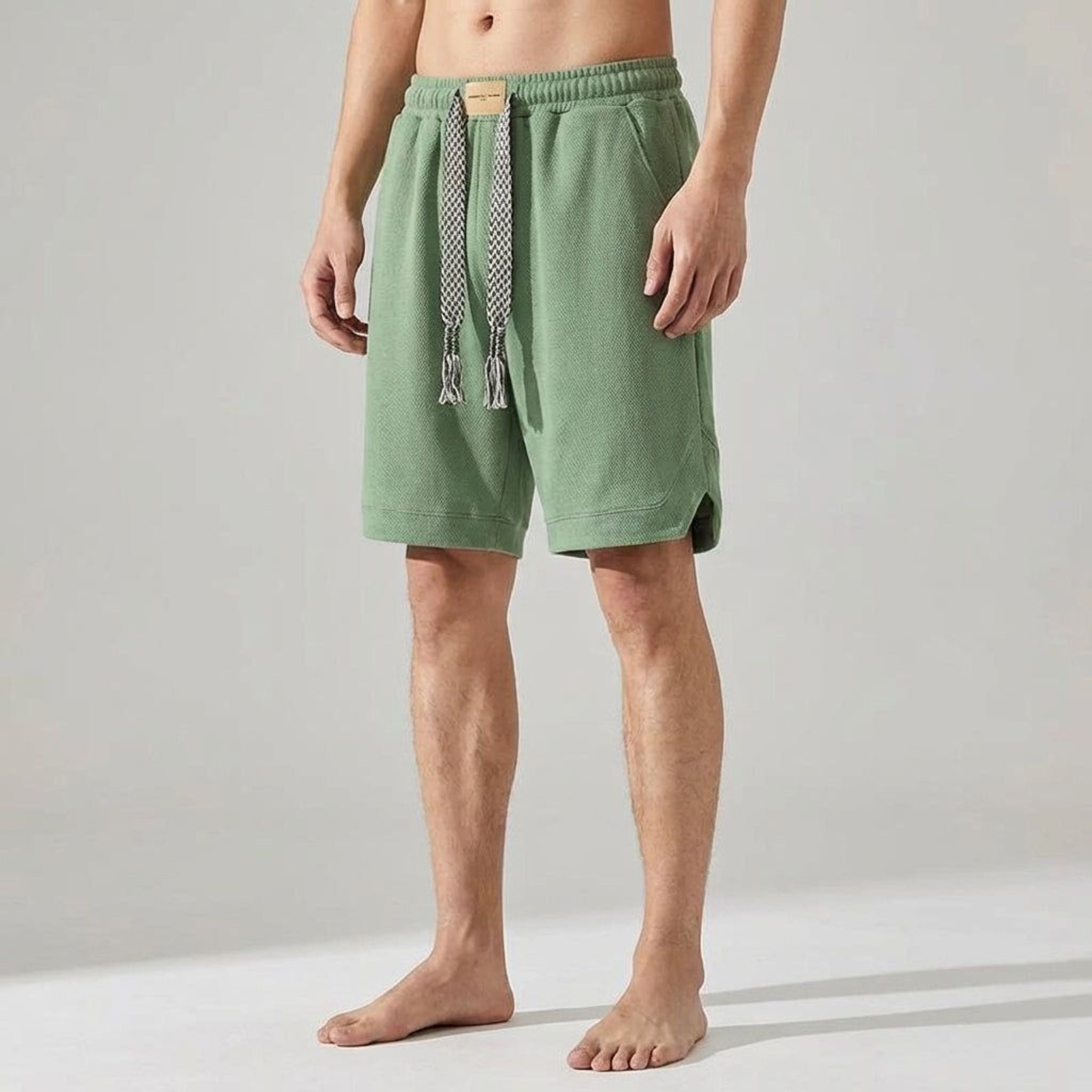 Luca Voss | Men's Waffle Knit Casual Shorts