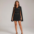 Elara Voss | Women's Cape Blazer Mini Dress