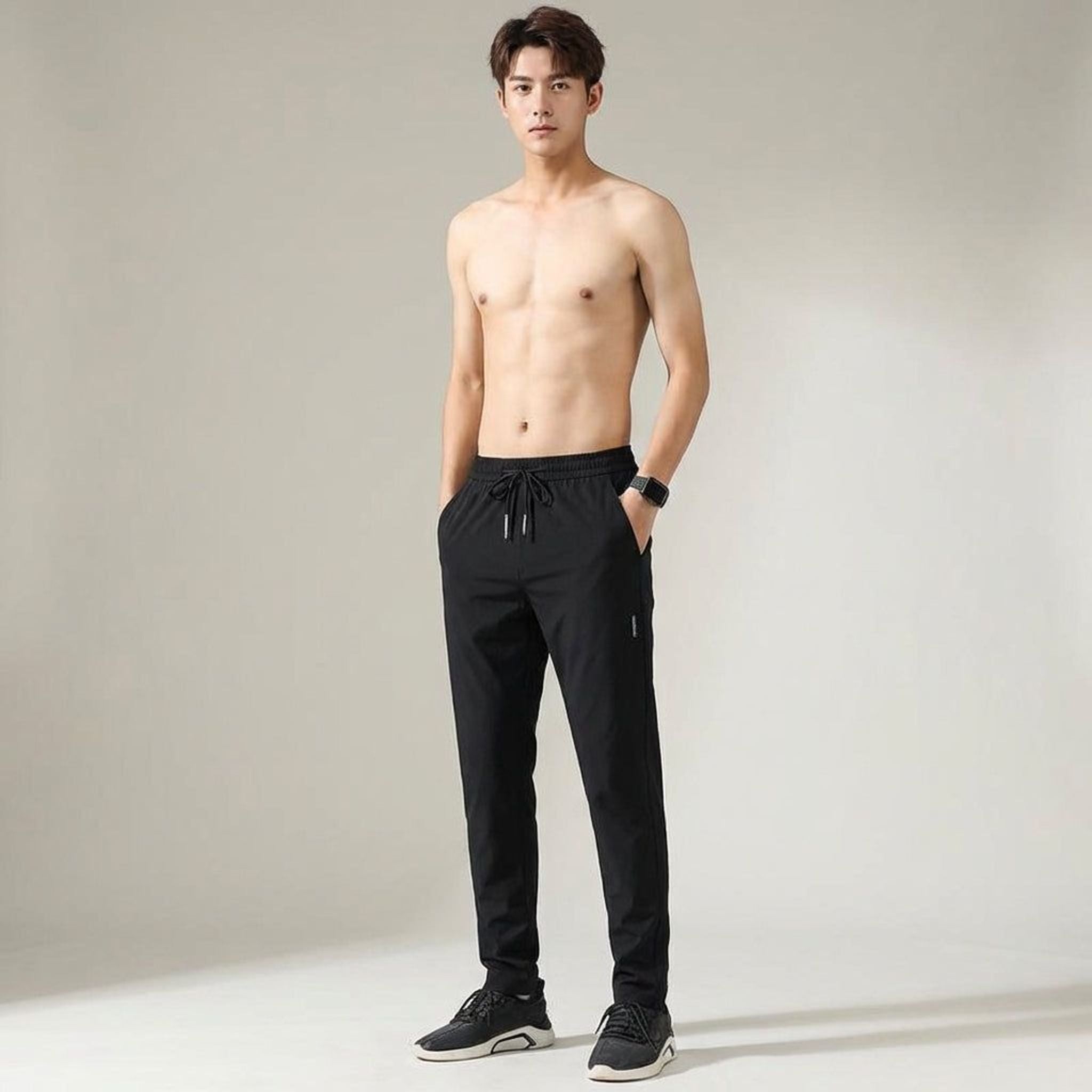 Lucien Thorne | Men's Tapered Jogging Pants with Drawstring
