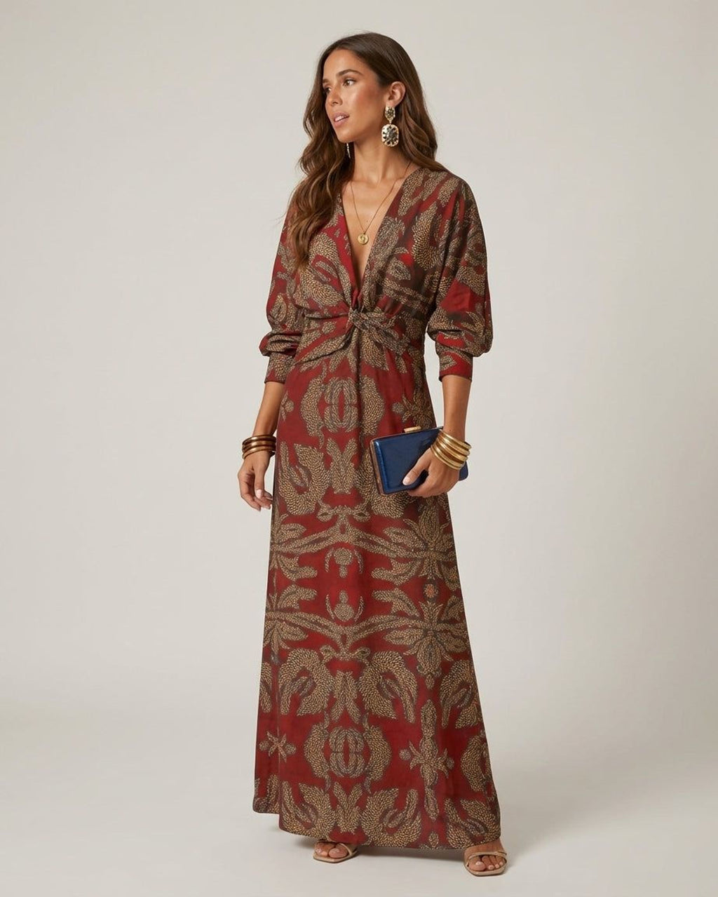 Amélie Thorne | Women's Classic Fitted Blue Dress