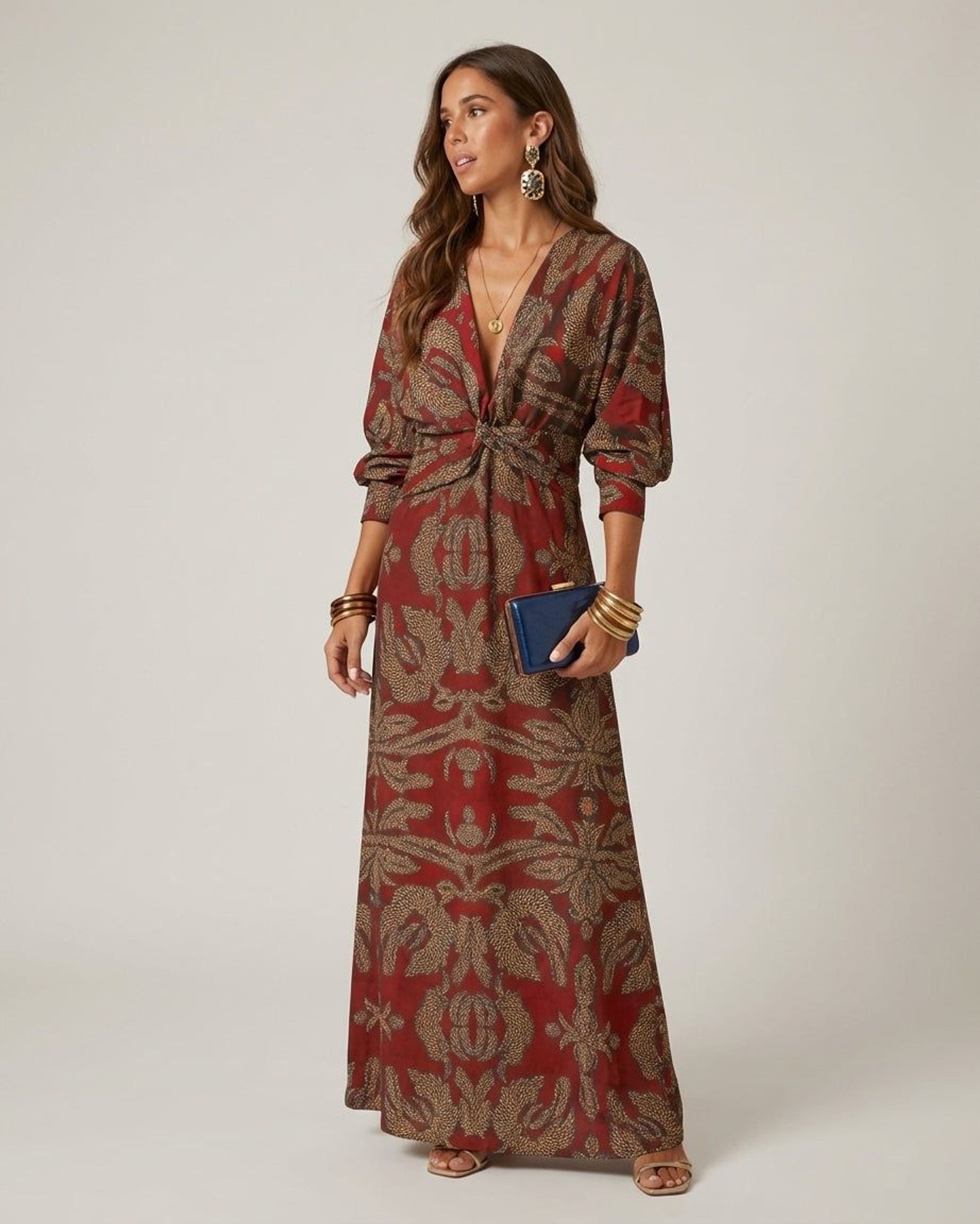 Amélie Thorne | Women's Classic Fitted Blue Dress