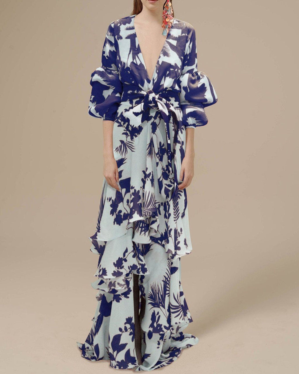 Léonie Vex | Women's Printed Chiffon Formal Dress