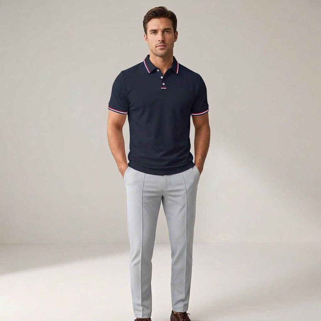 Ronan Vale | Men's Short Sleeve Casual Polo Shirt