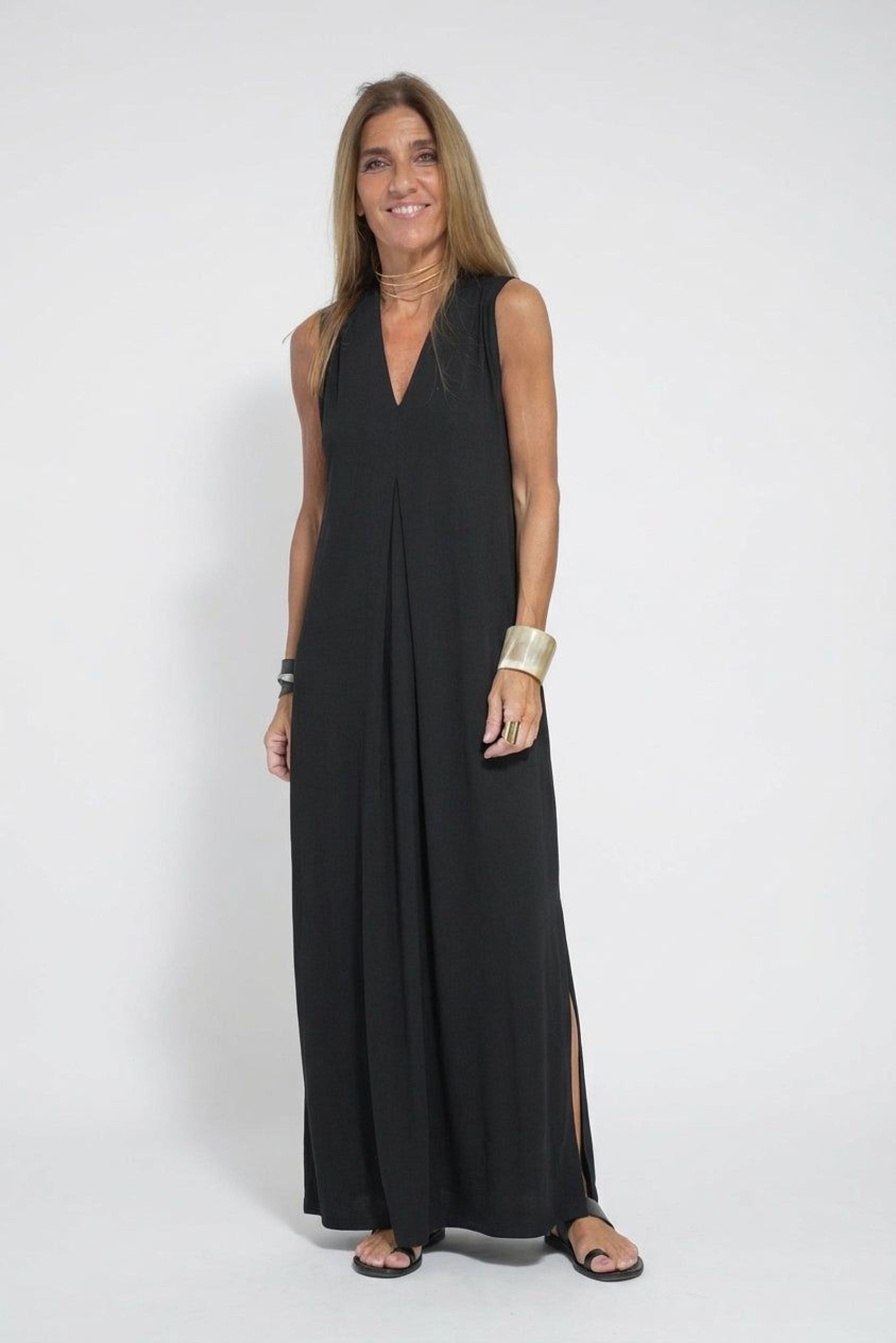 Elena Voss | Women's Slim Fit Dress with Cardigan