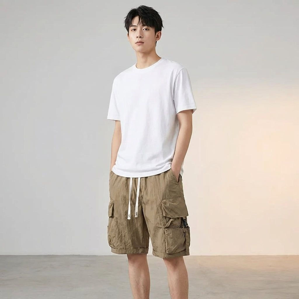 Léo Frisk | Men's Tactical Cargo Shorts in Nylon Blend