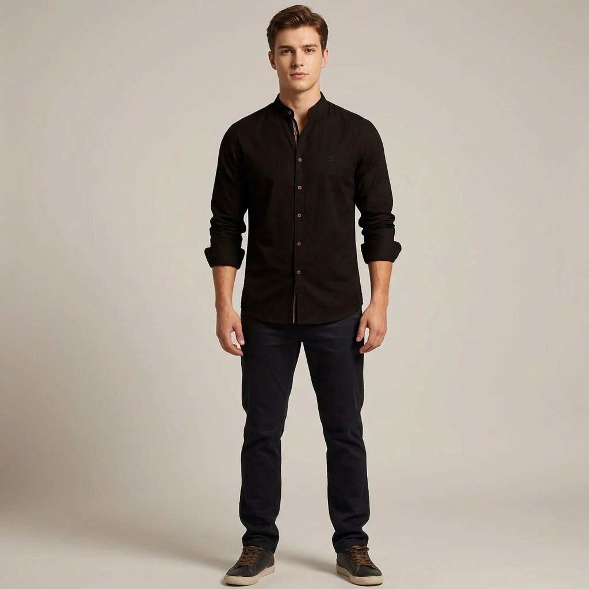 Léon Trask | Men's Warm Casual Shirt Comfortable Fabric