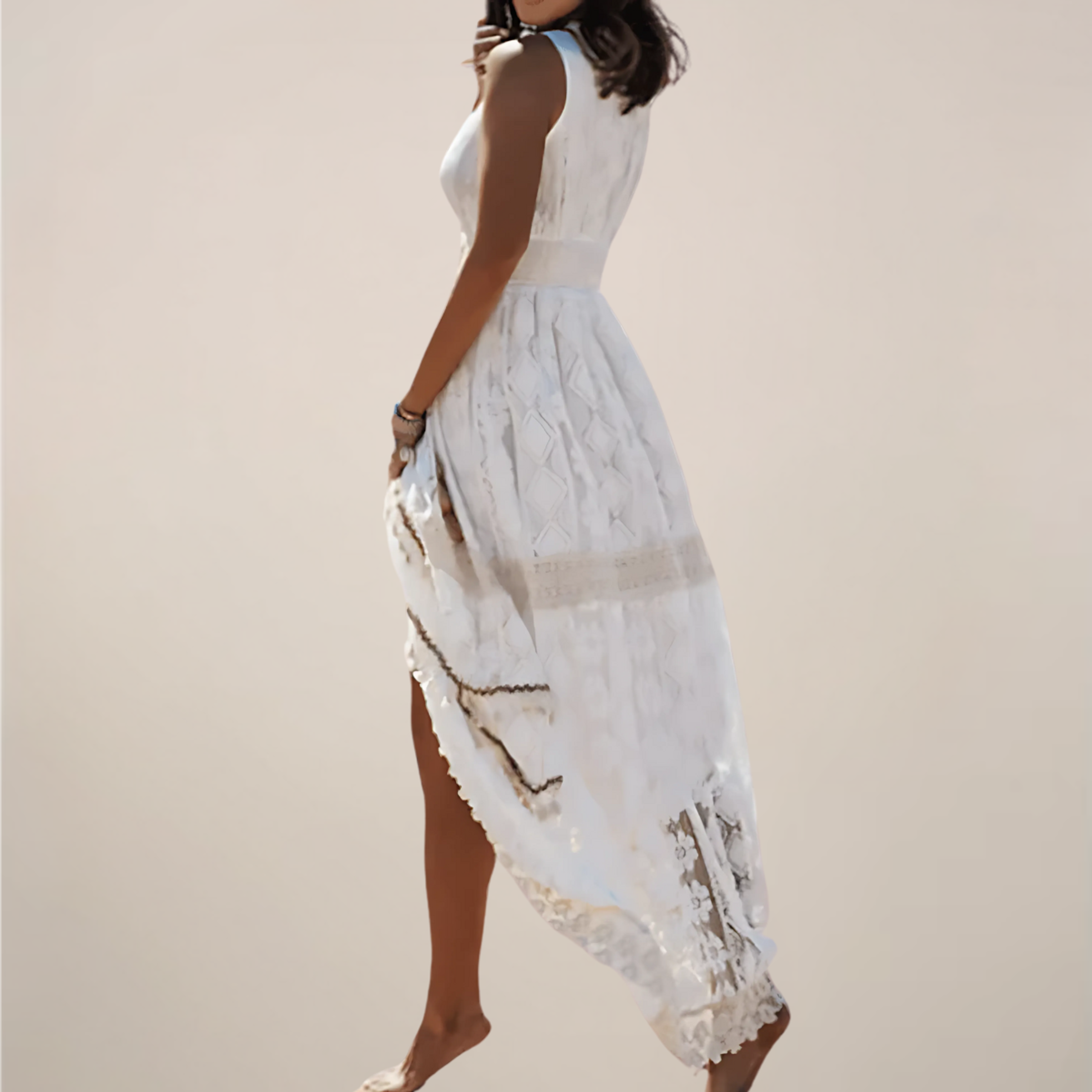 Celeste Vion | Women's Flowy Sleeveless Maxi Dress