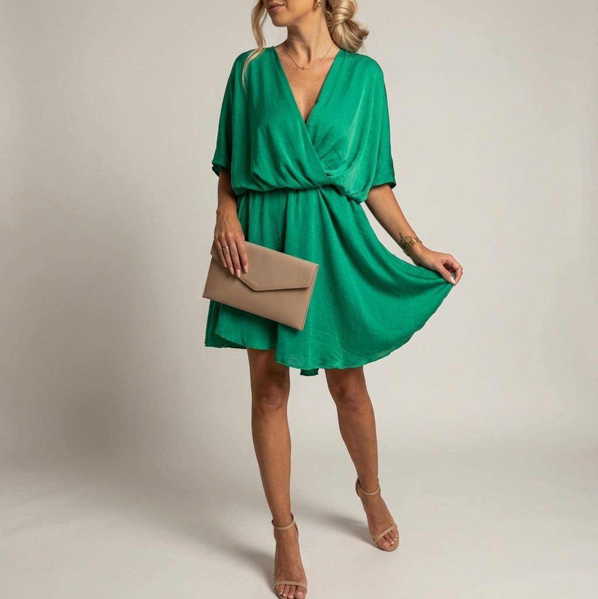 Léonie Faye | Women's Lightweight Wrap Dress in Elegant Colors
