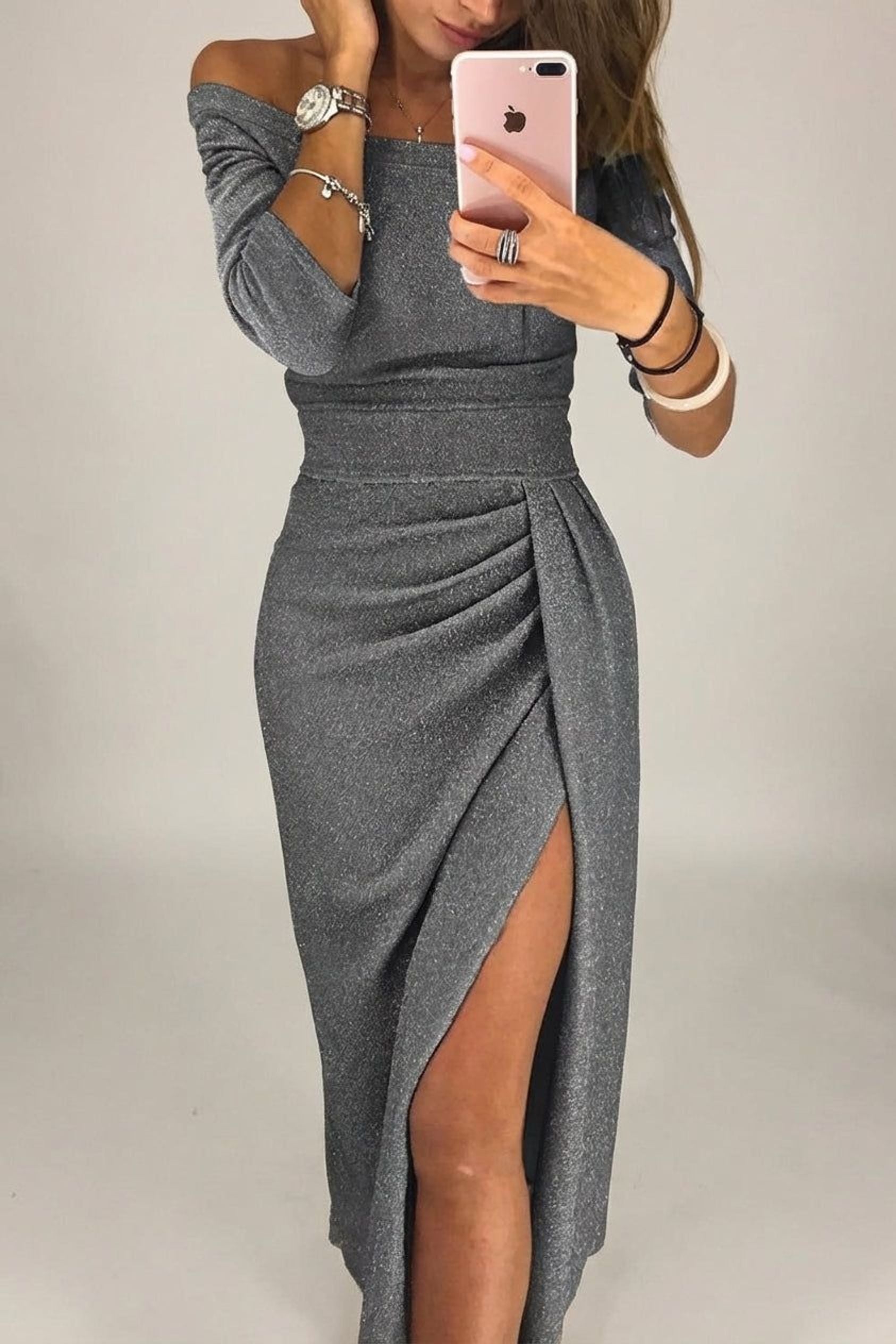 Elena Voss | Women's Off-Shoulder Fitted Summer Dress