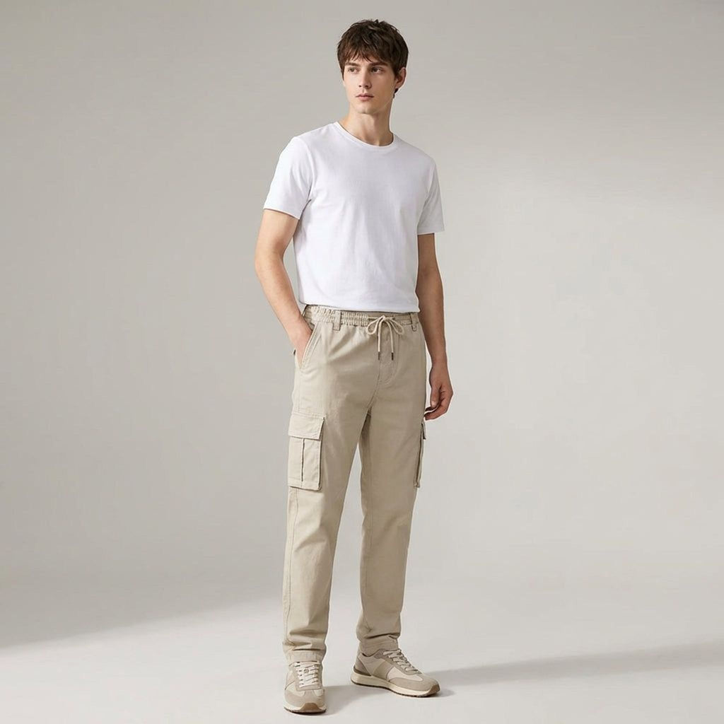 Luca Brix | Men's Elastic Waist Casual Shorts