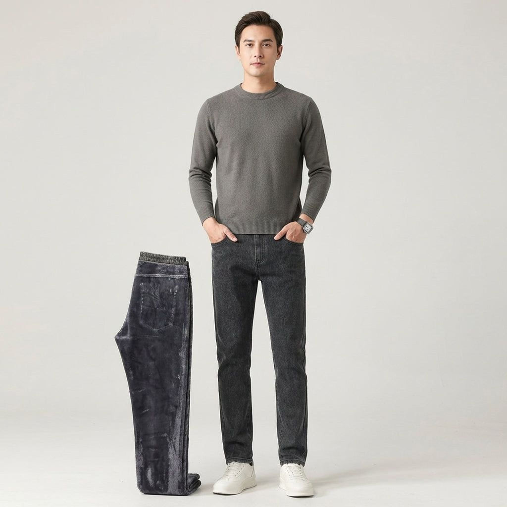 Luca Dray | Men's Insulated Slim Fit Winter Jeans