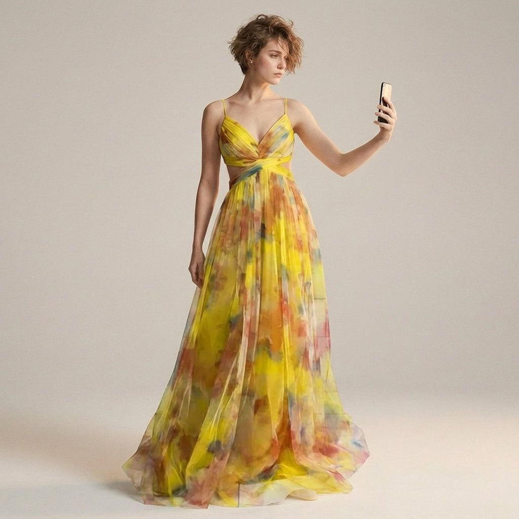 Elodie Voss | Women's Lightweight Floral Maxi Dress