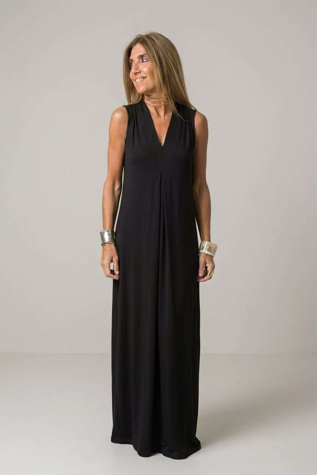 Elena Voss | Women's Slim Fit Dress with Cardigan