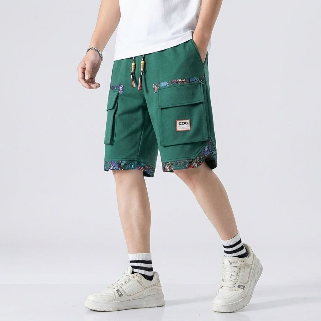 Eliot Brix | Men's Cargo Shorts with Zip Pockets