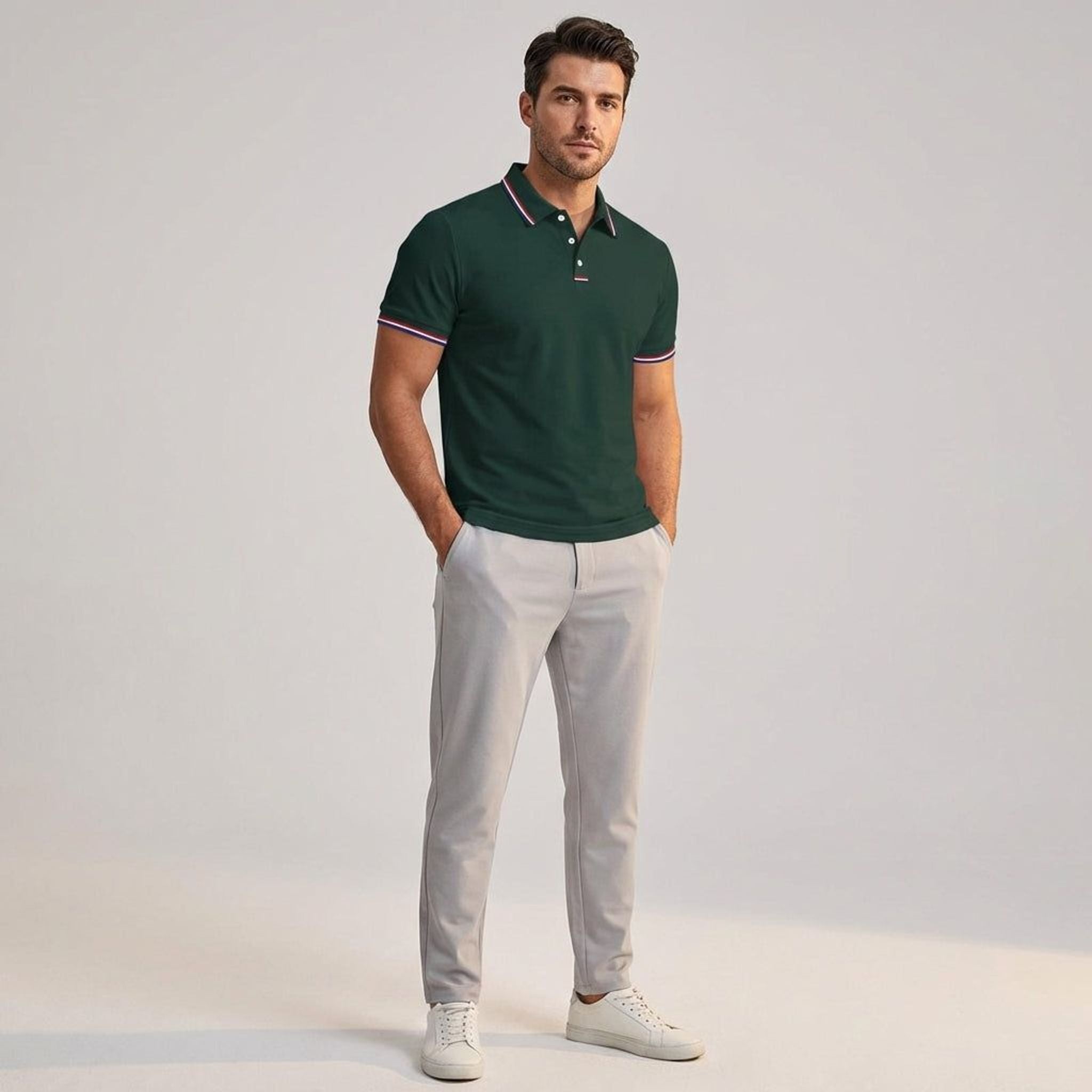 Ronan Vale | Men's Short Sleeve Casual Polo Shirt