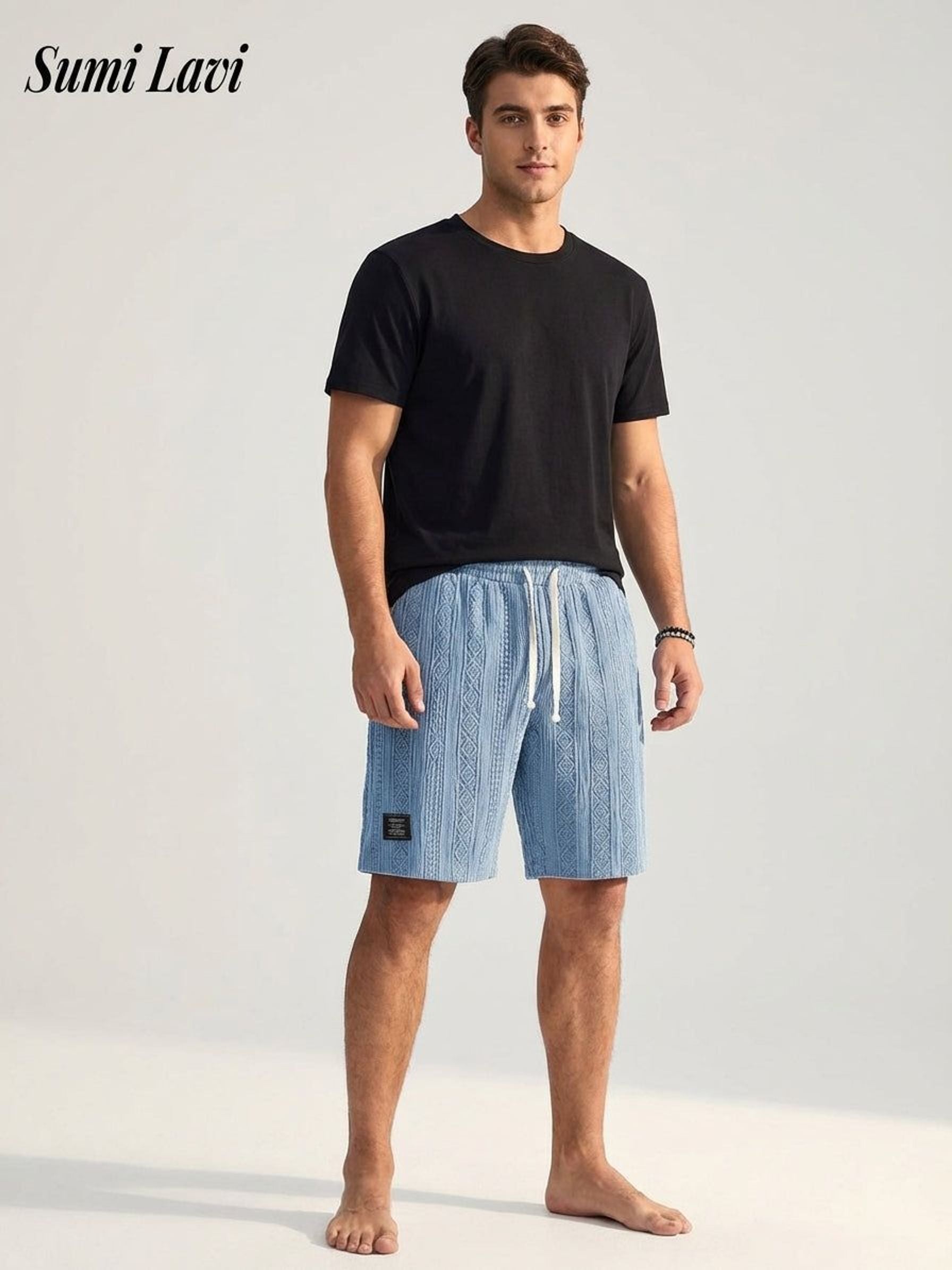 Romain Teld | Men's Relaxed Fit Knit Lounge Shorts