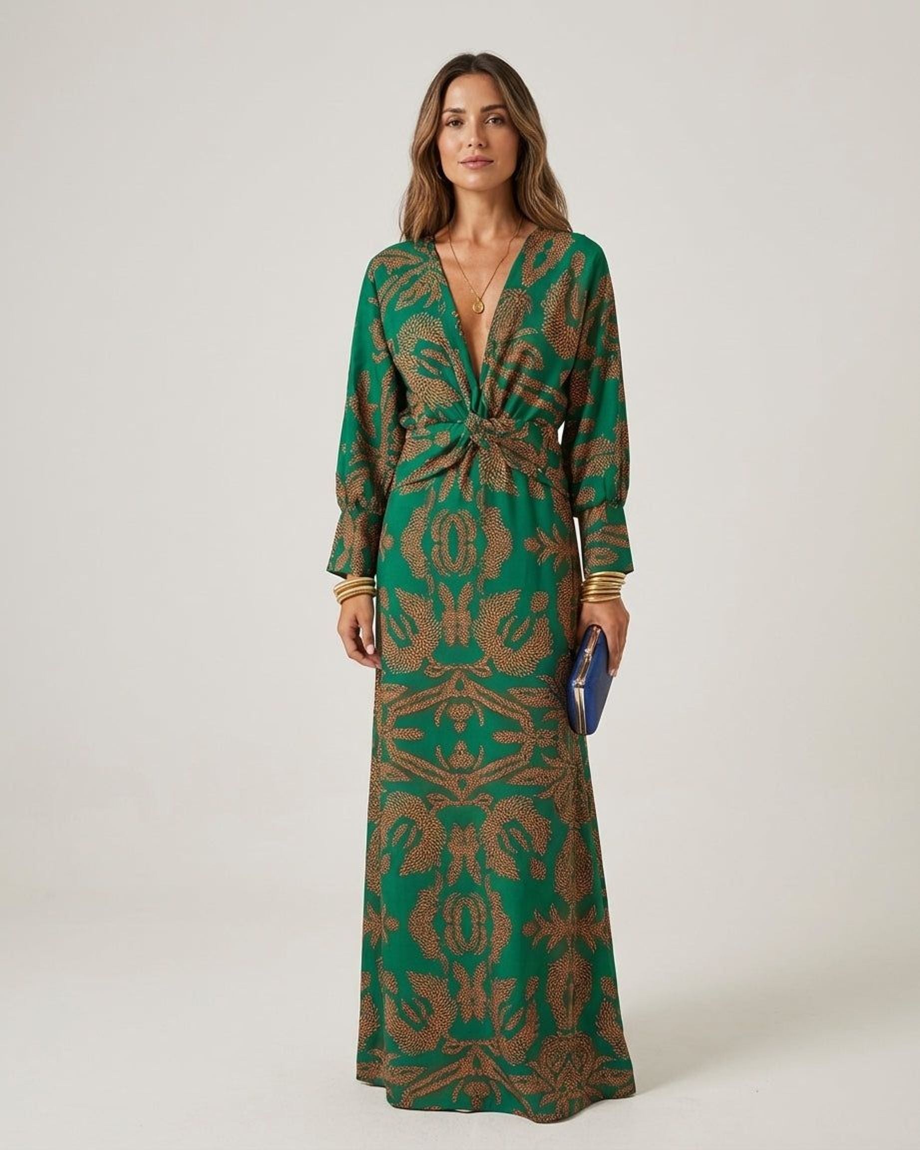 Amélie Thorne | Women's Classic Fitted Blue Dress