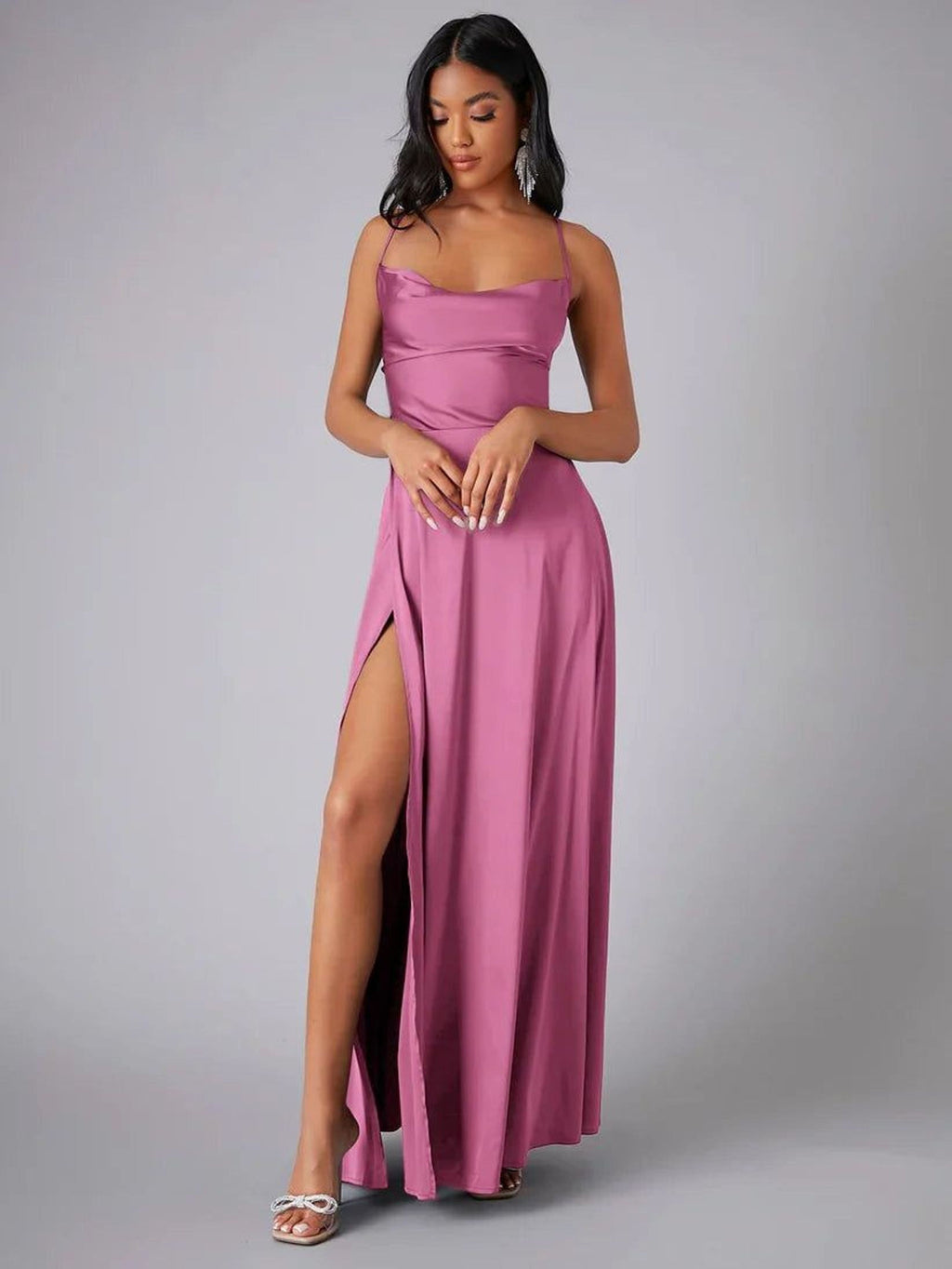 Clara Voss | Women's Sleeveless Flowy Maxi Dress