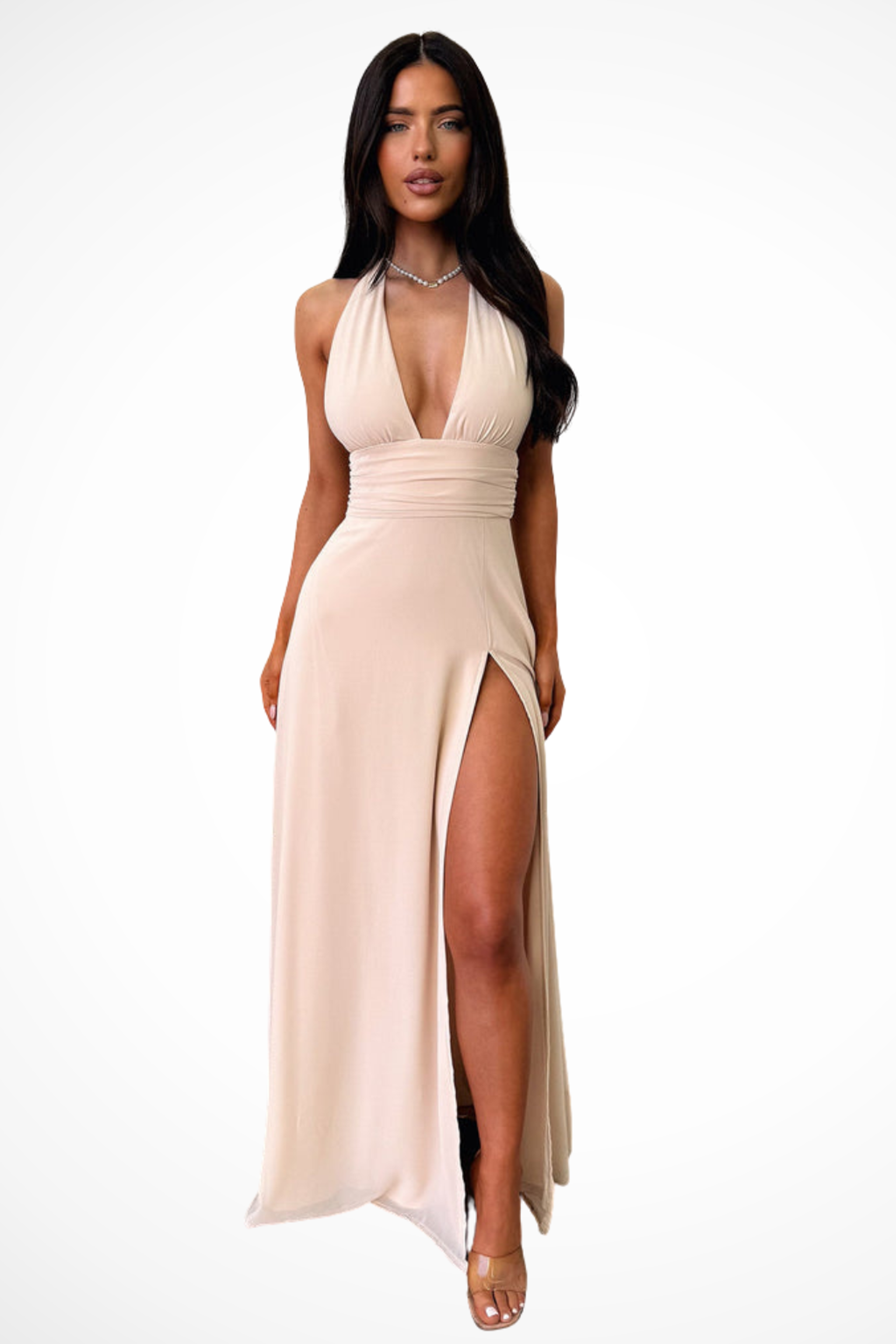 Elodie Vance | Women's Halter Neck Maxi Dress