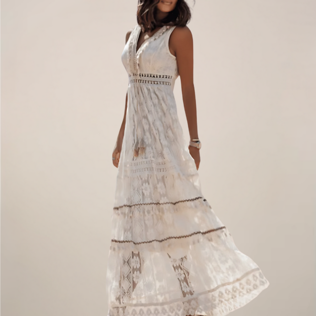 Celeste Vion | Women's Flowy Sleeveless Maxi Dress