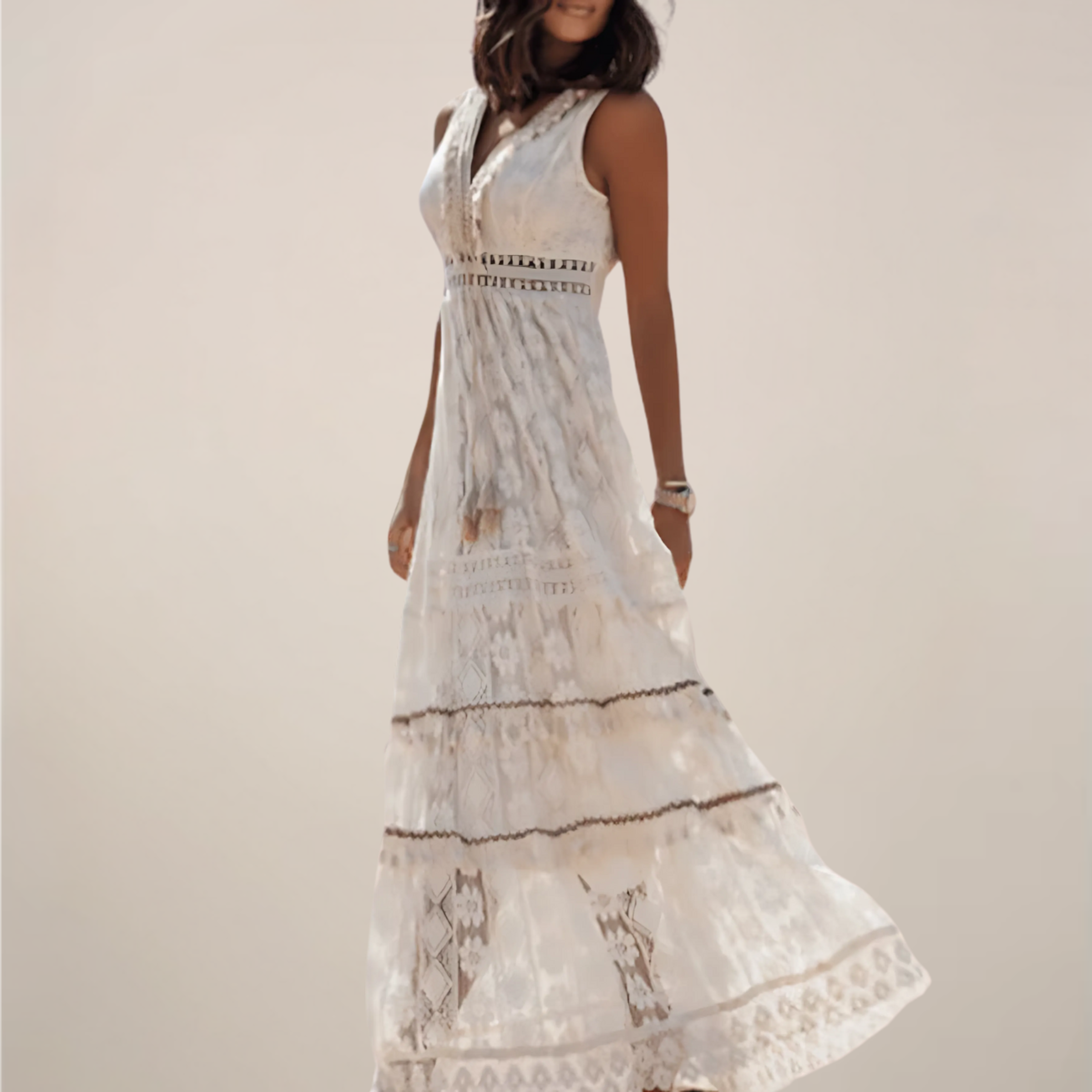 Celeste Vion | Women's Flowy Sleeveless Maxi Dress