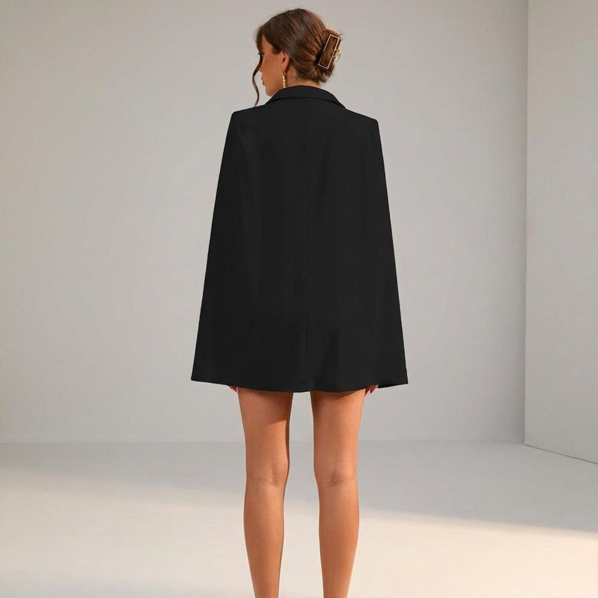 Elara Voss | Women's Cape Blazer Mini Dress