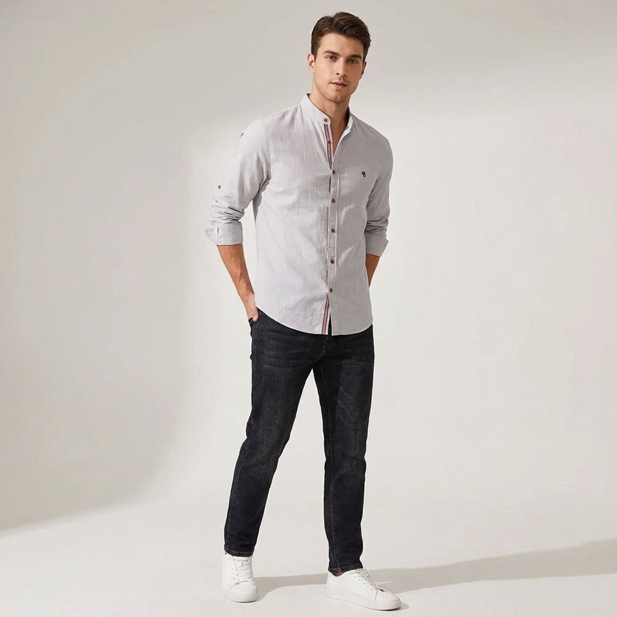 Léon Trask | Men's Warm Casual Shirt Comfortable Fabric