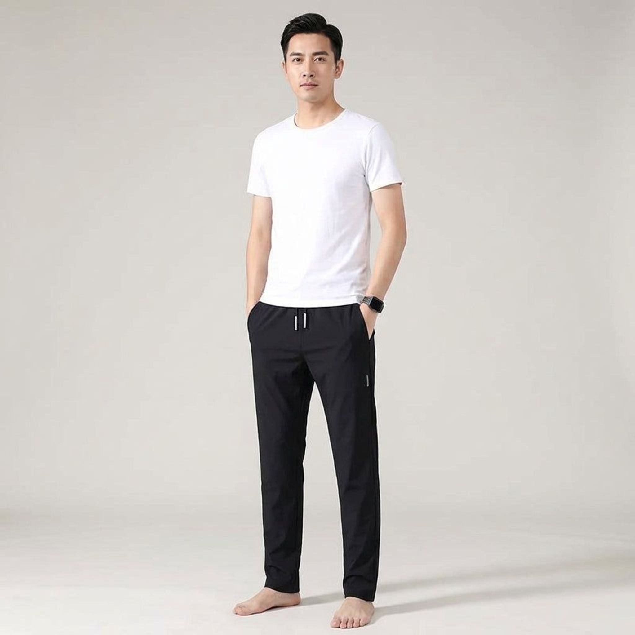 Lucien Thorne | Men's Tapered Jogging Pants with Drawstring