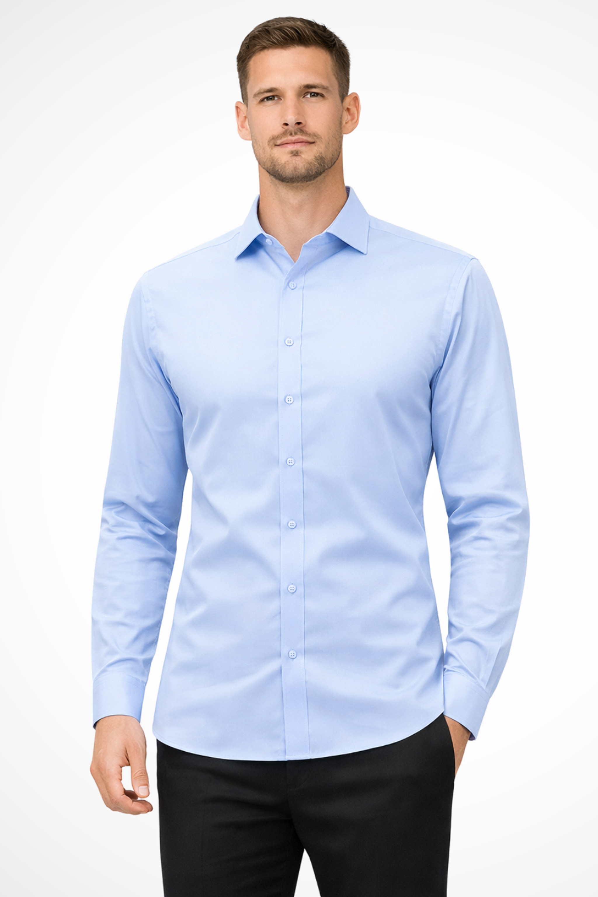 Gaston Trev | Men's Slim Fit Long Sleeve Shirt