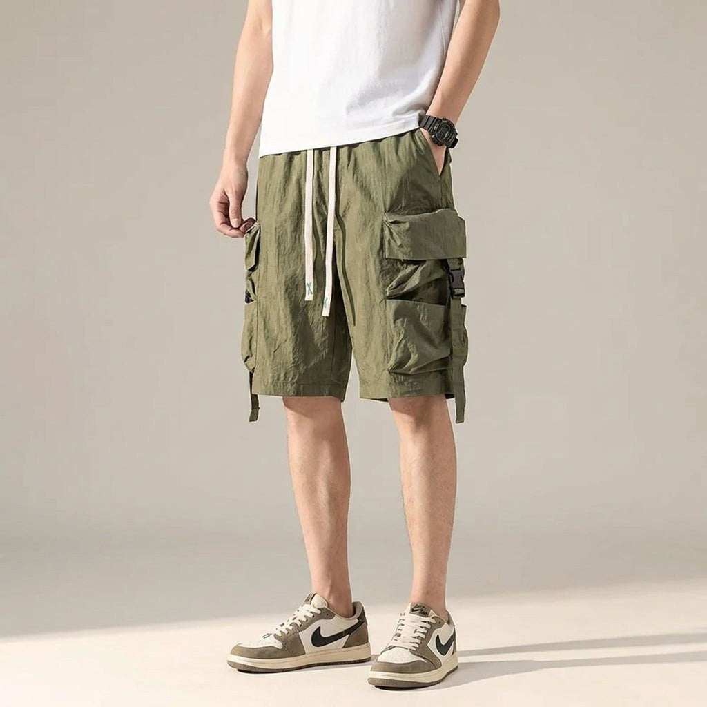 Léo Frisk | Men's Tactical Cargo Shorts in Nylon Blend