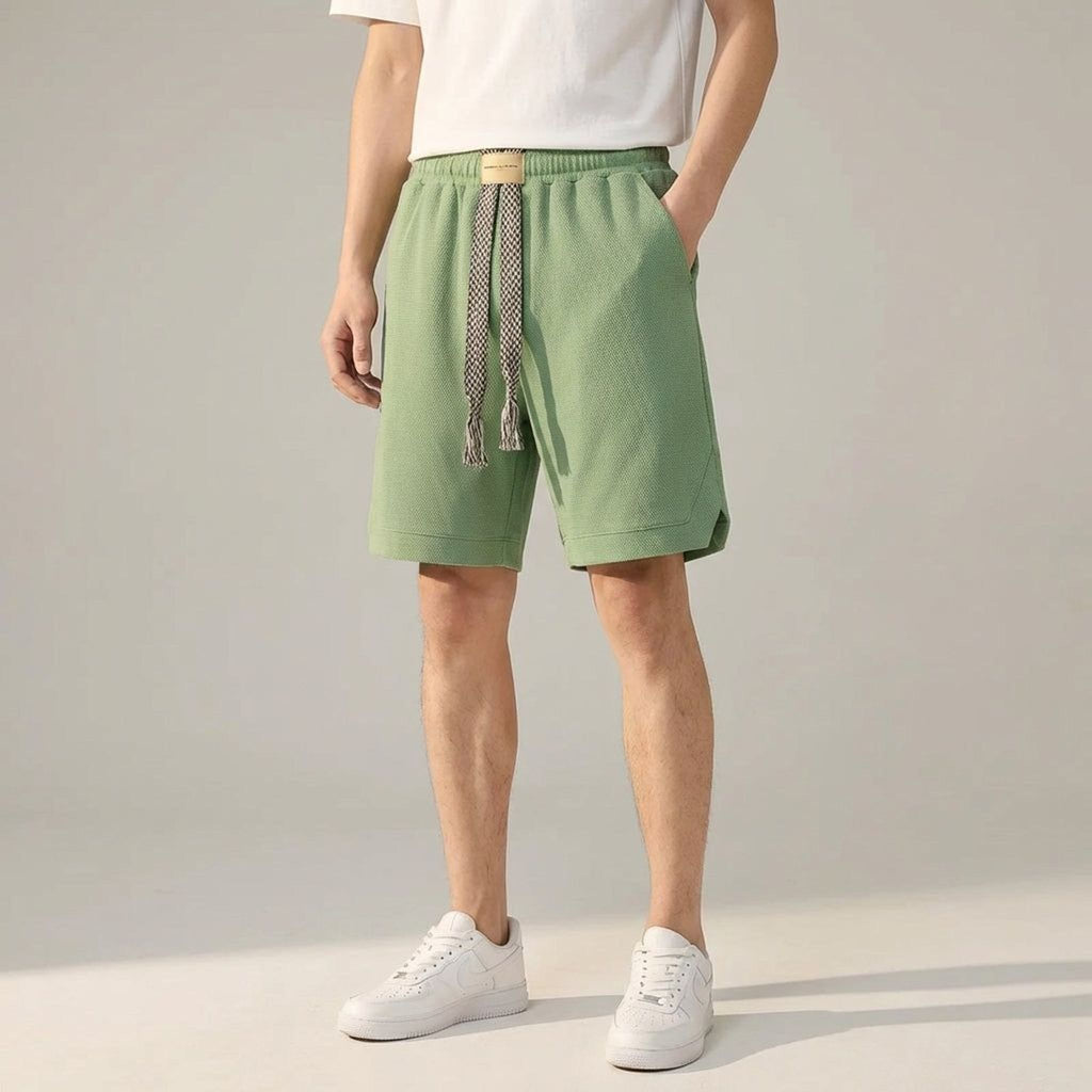 Luca Voss | Men's Waffle Knit Casual Shorts