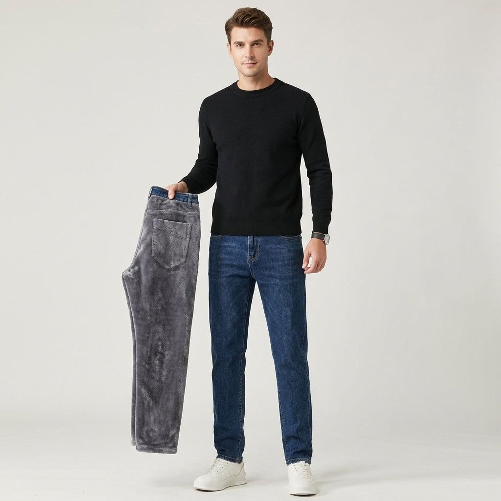 Luca Dray | Men's Insulated Slim Fit Winter Jeans