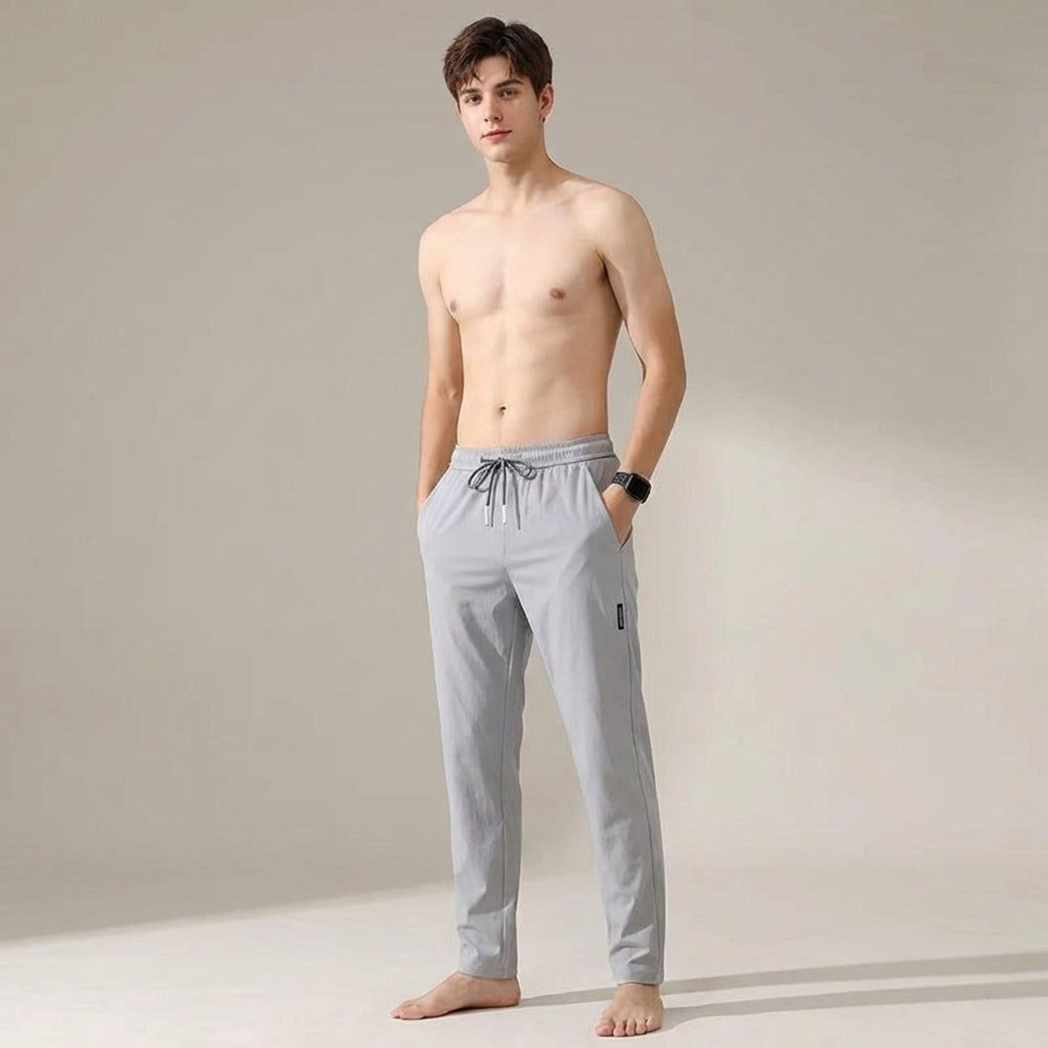 Lucien Thorne | Men's Tapered Jogging Pants with Drawstring