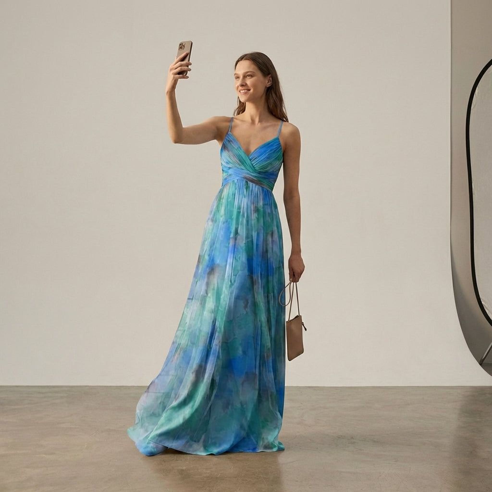 Elodie Voss | Women's Lightweight Floral Maxi Dress