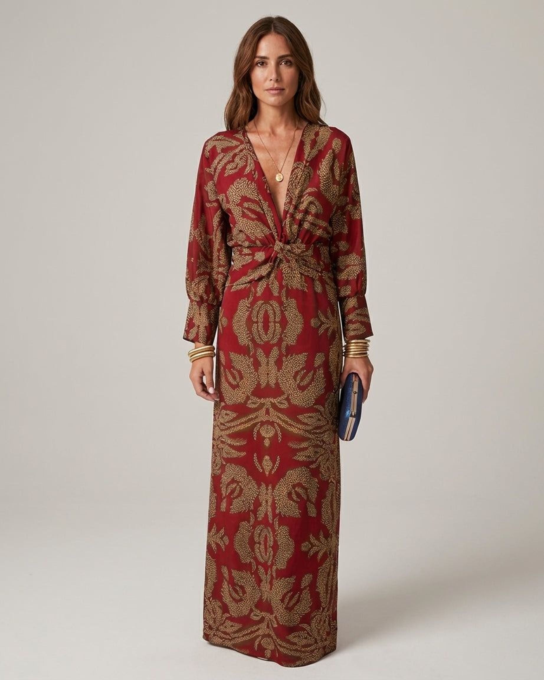 Amélie Thorne | Women's Classic Fitted Blue Dress