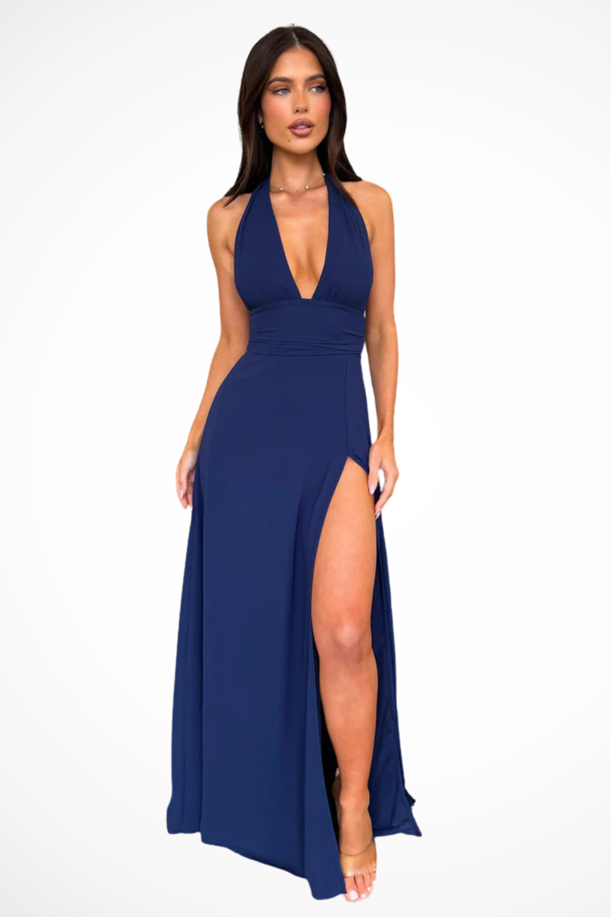 Elodie Vance | Women's Halter Neck Maxi Dress