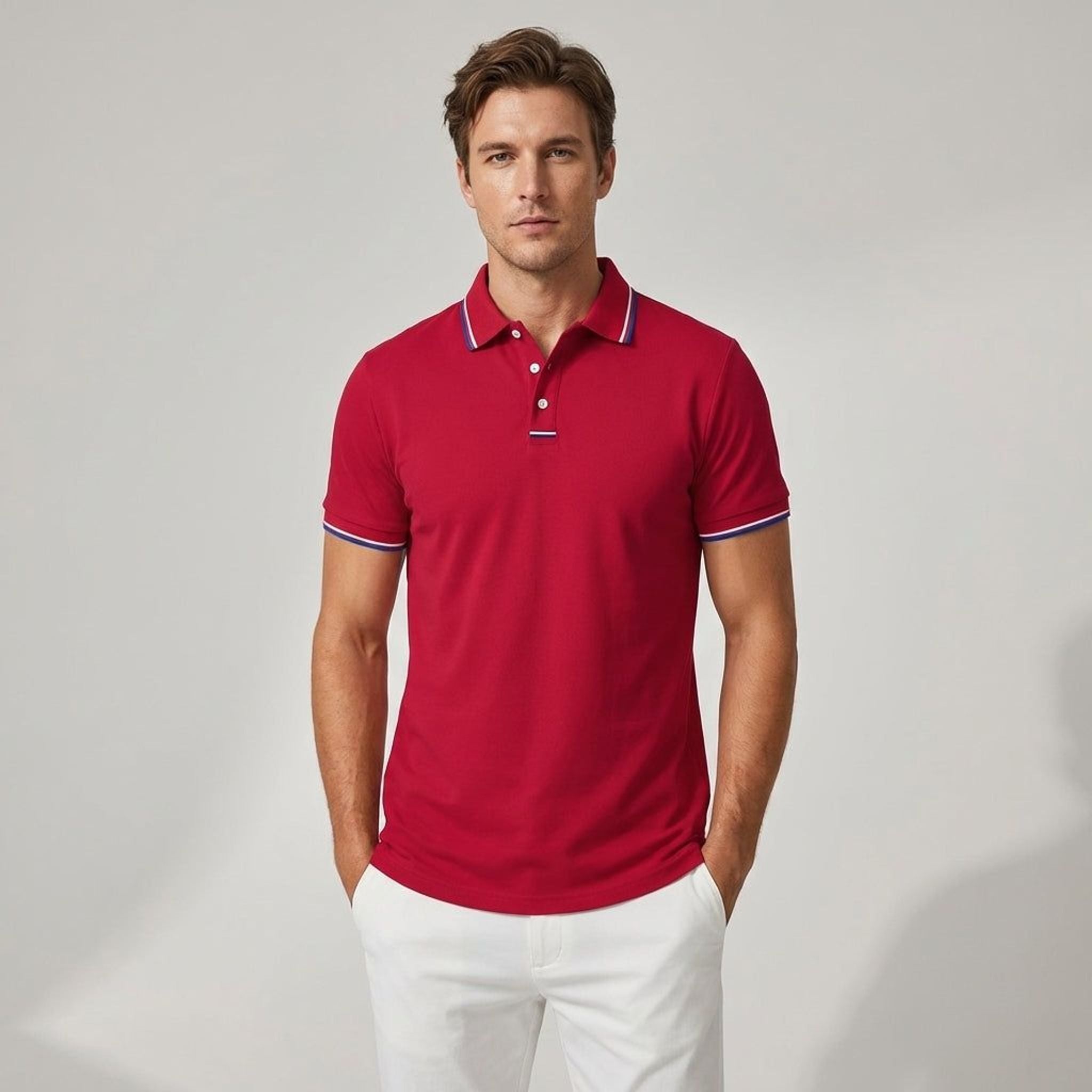 Ronan Vale | Men's Short Sleeve Casual Polo Shirt