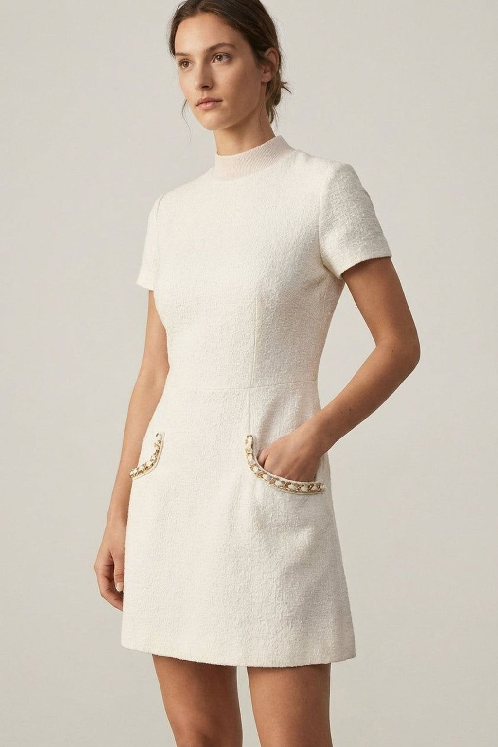 Amélie Voss | Women's Pearl Detail Mini Dress