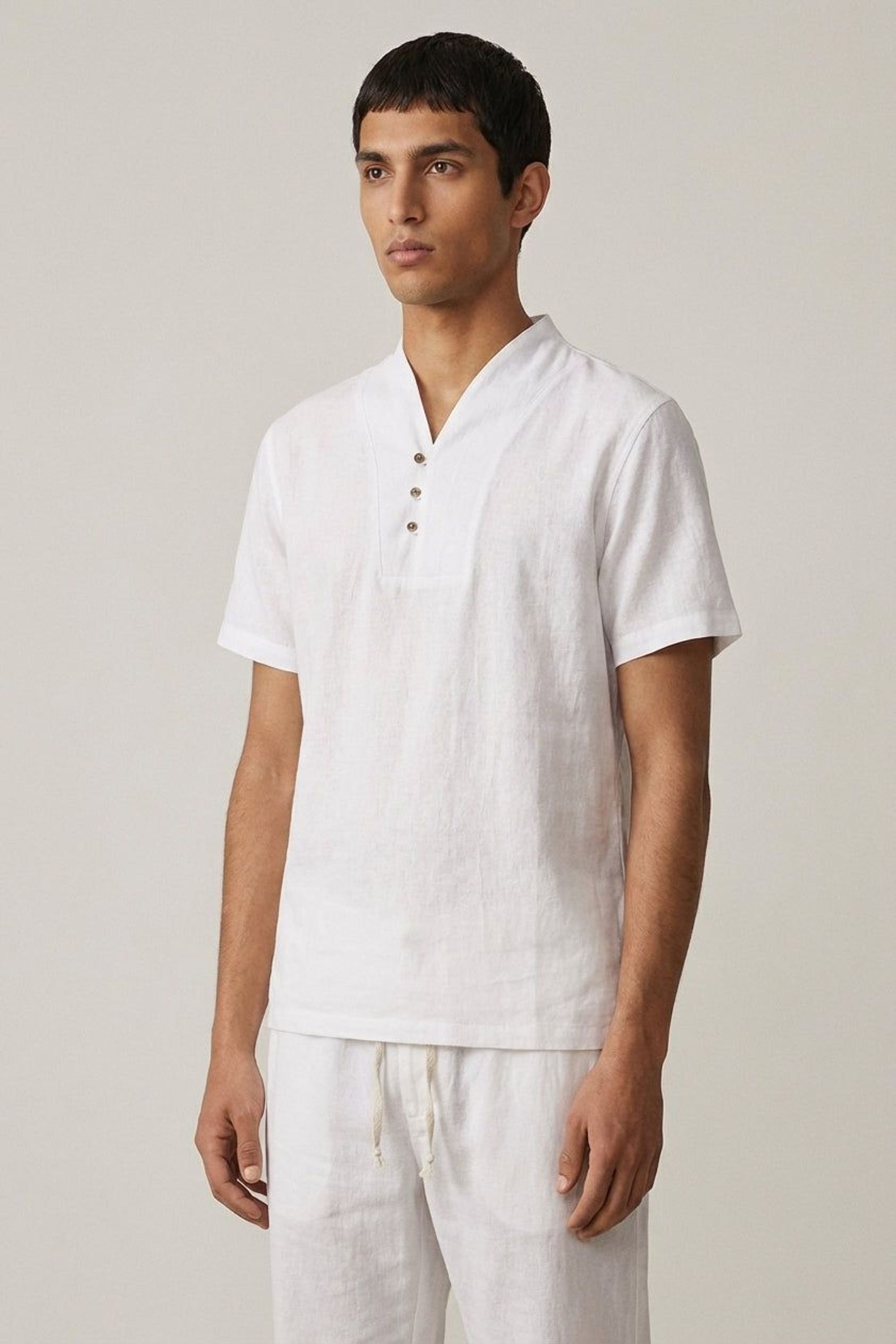 Léo Brisk | Men's Cotton Linen Casual Outfit